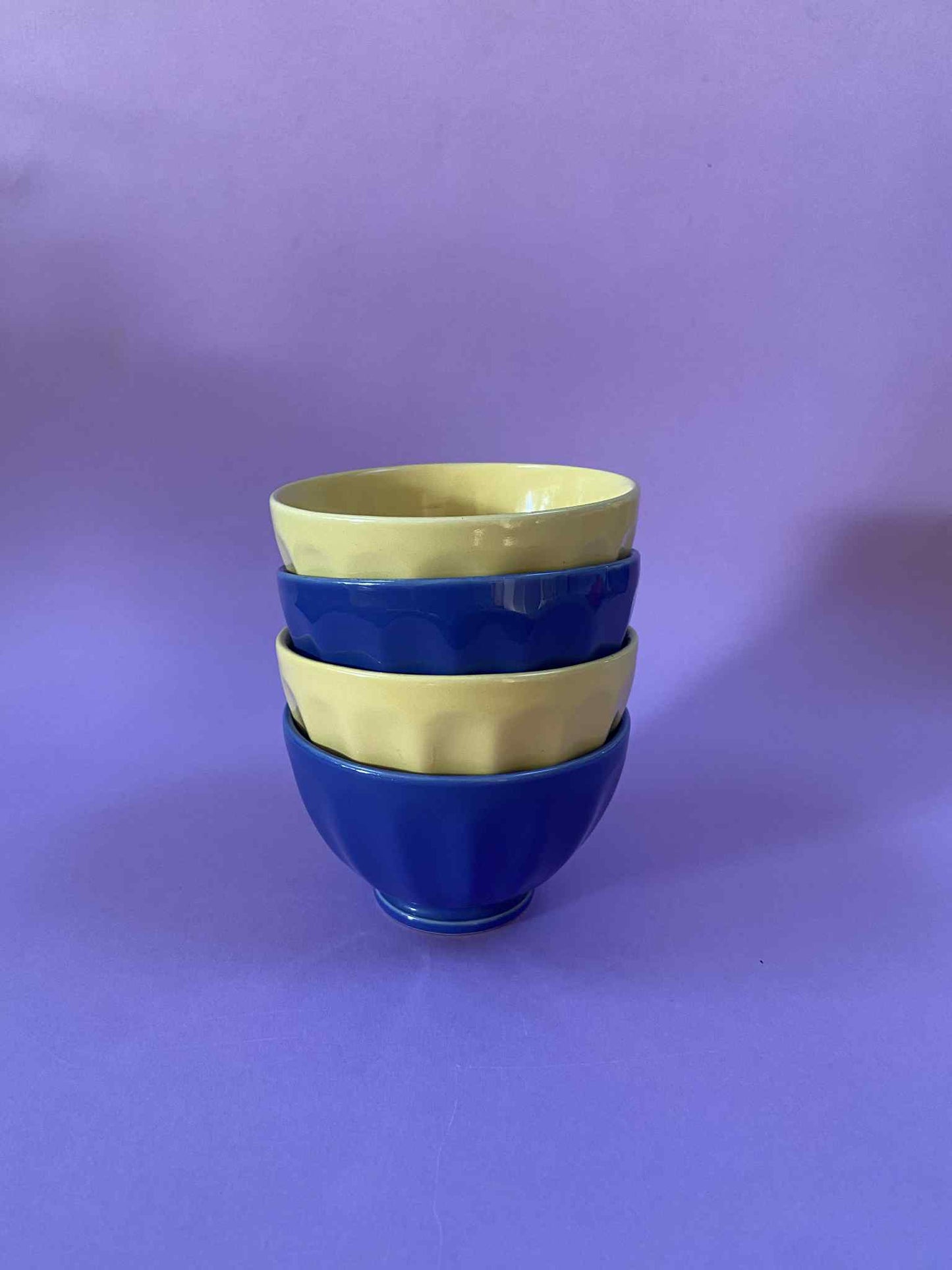 Duo petits bols côtelés bleus AFIBEL