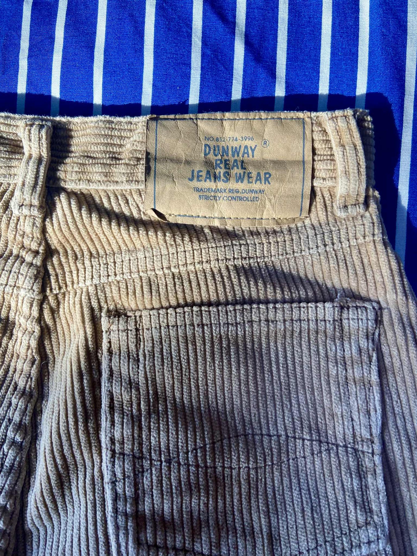Pantalon vintage velours côtelé BEIGE