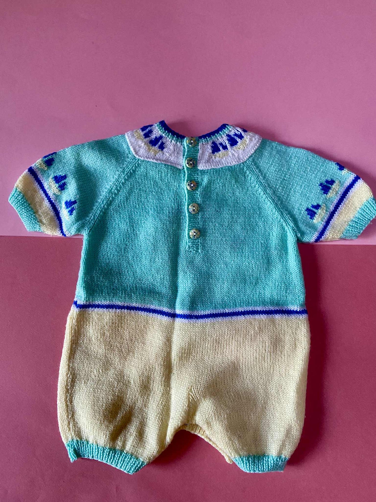 Combi maille bébé NOUNOURS PASTEL