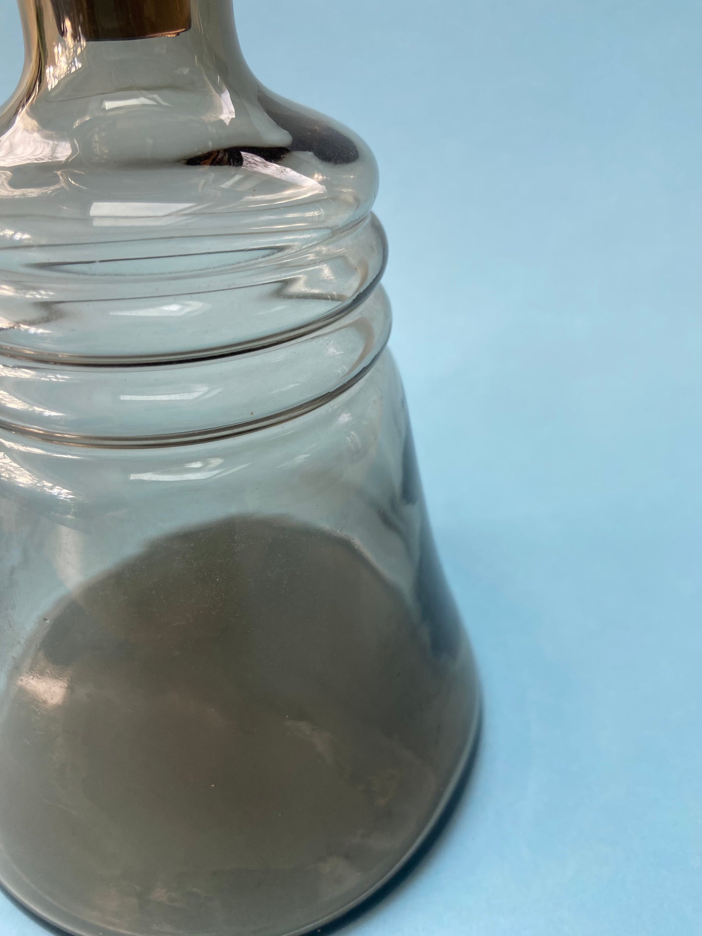 Vintage smoked glass carafe