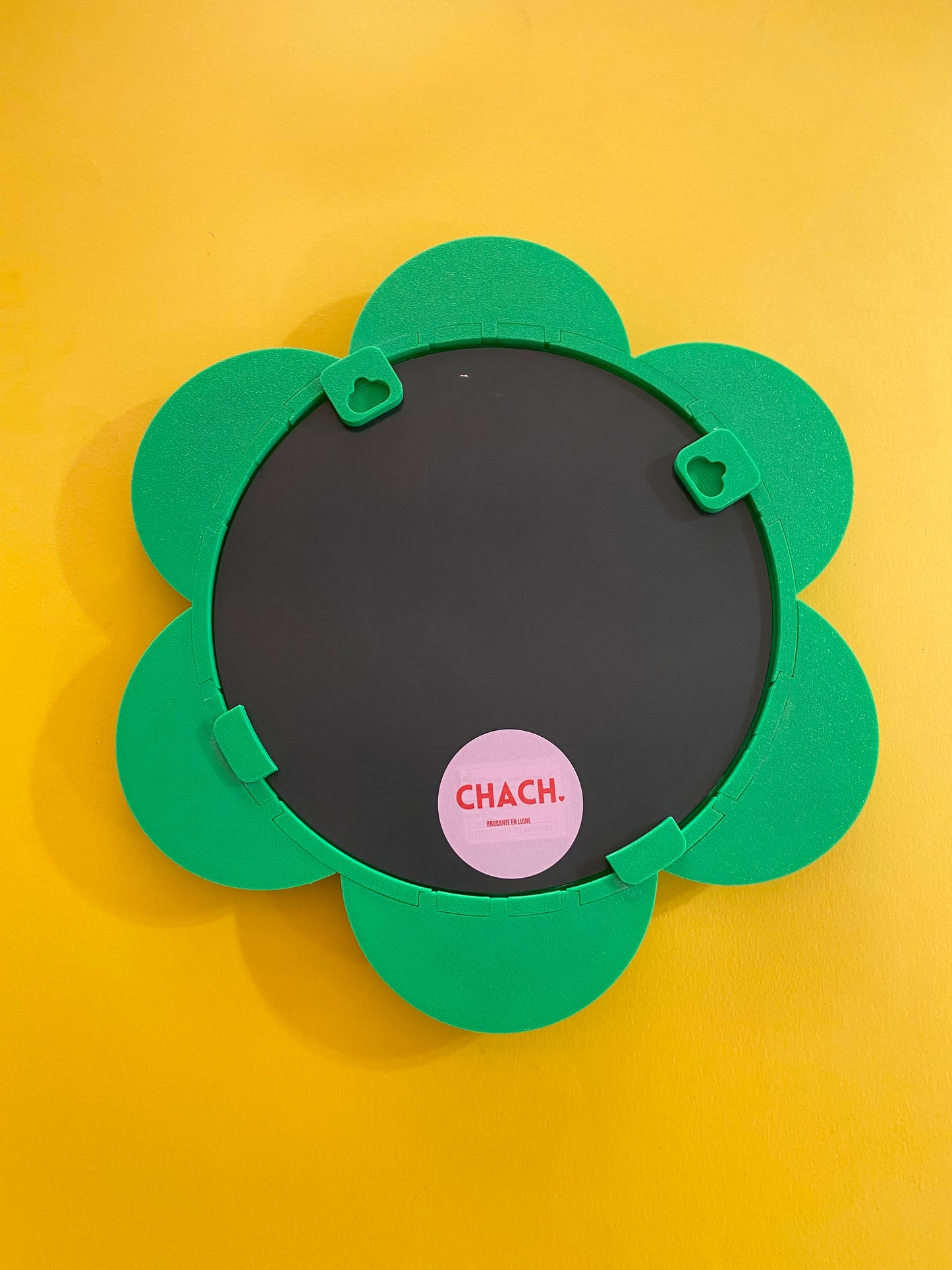 Miroir FLEUR Bl-GOÛT vert/bleu