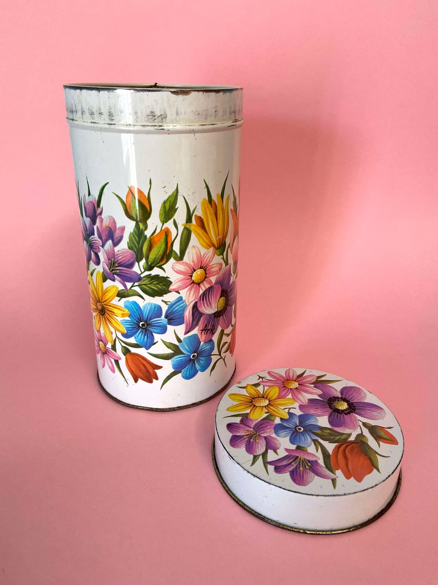 Boîte en métal décor FLORAL