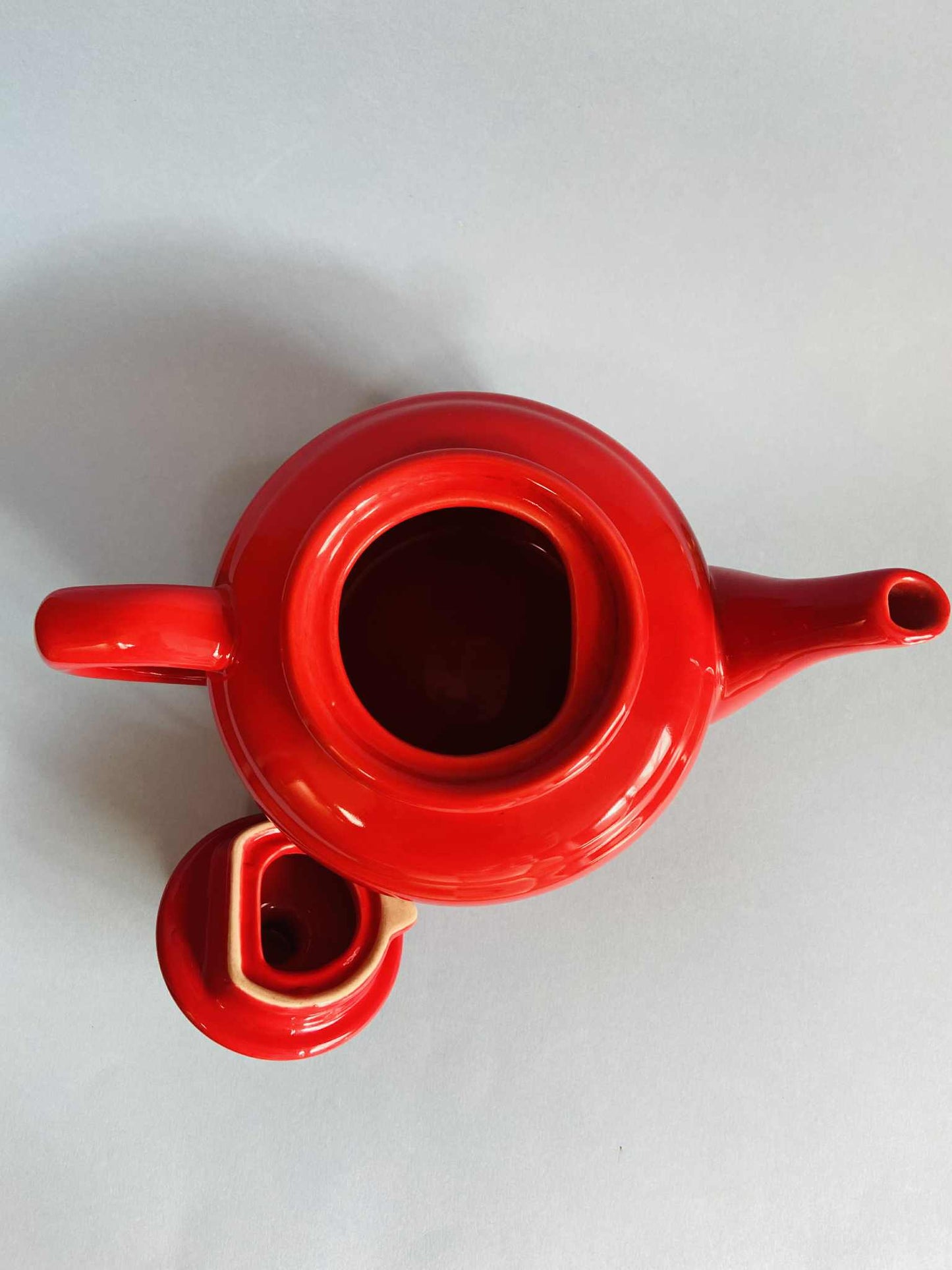 Théière céramique ROUGE VIF