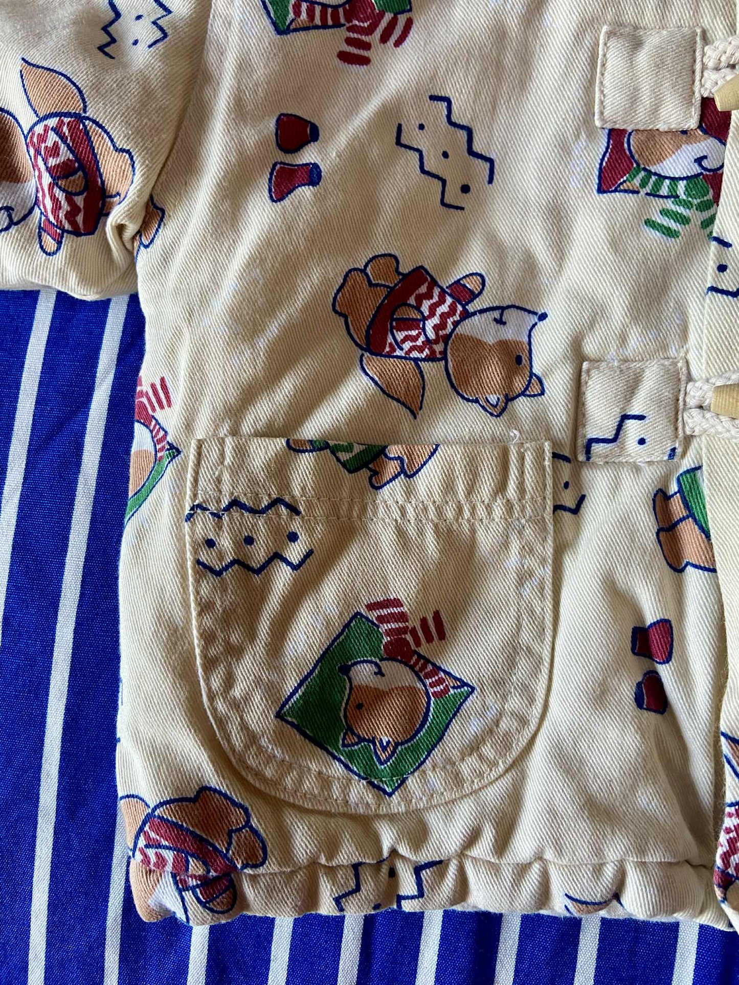 Manteau vintage bébé ECUREUILS