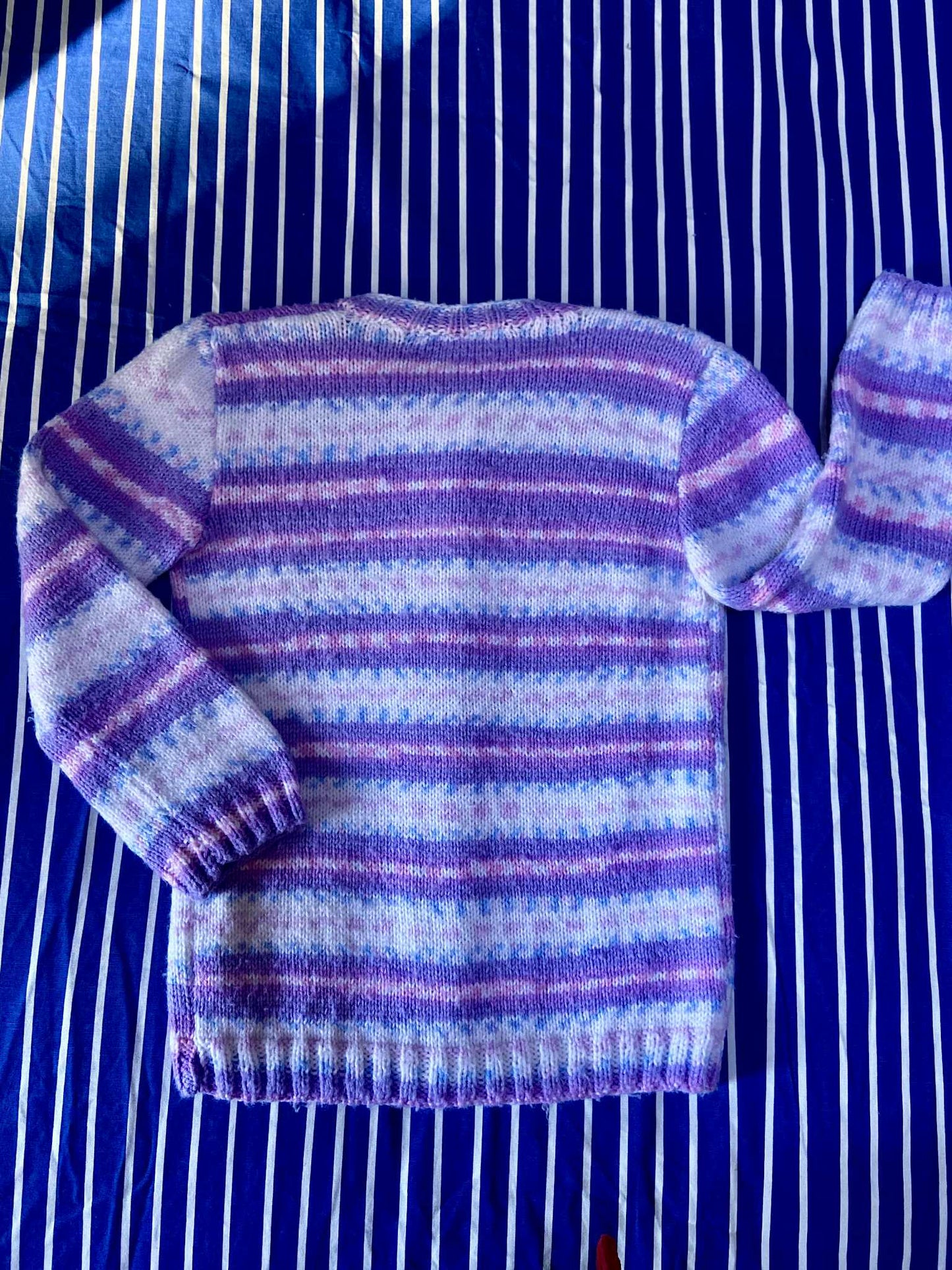 Gilet fait main vintage PASTEL