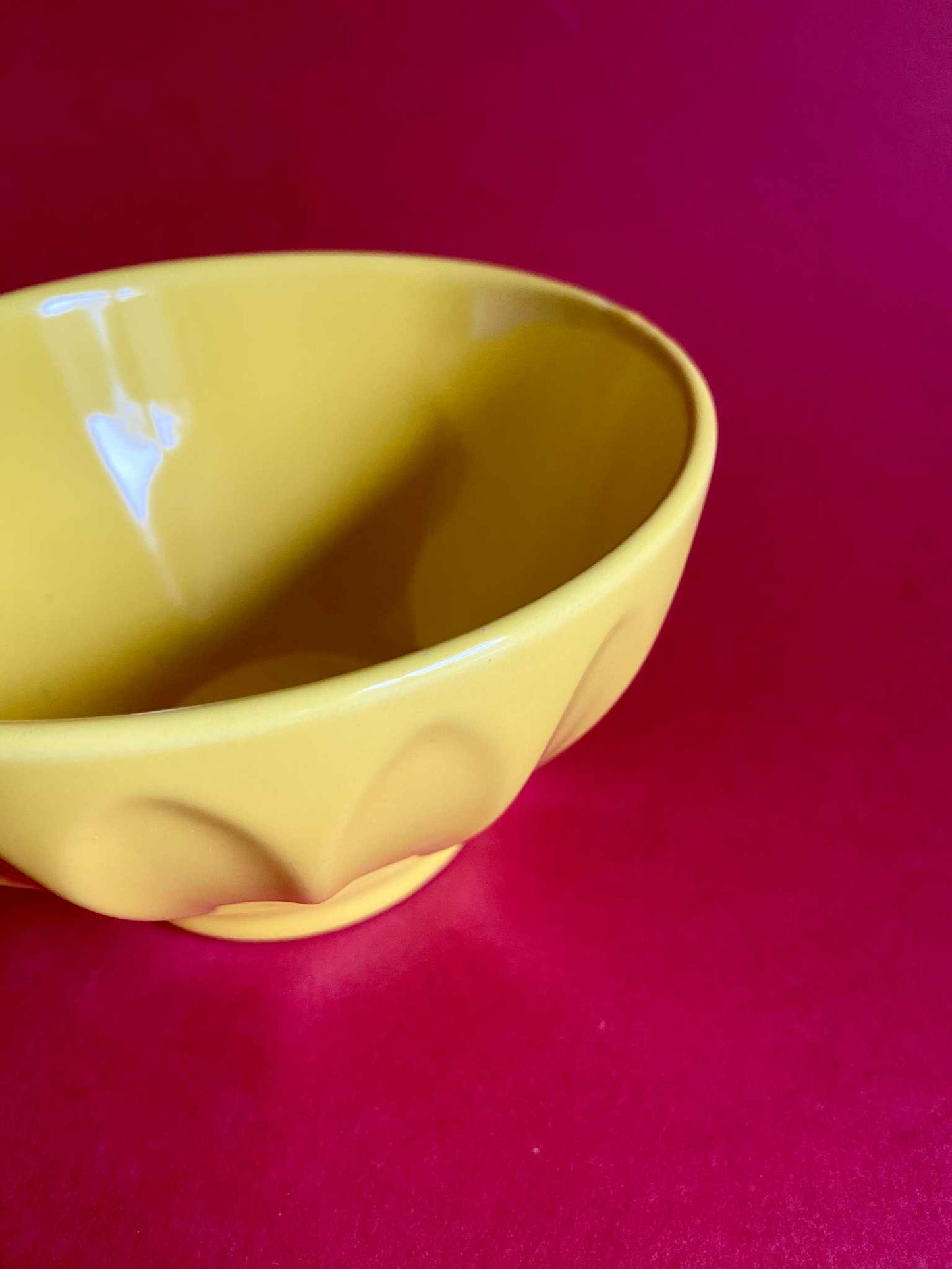 Bol côtelé céramique JAUNE