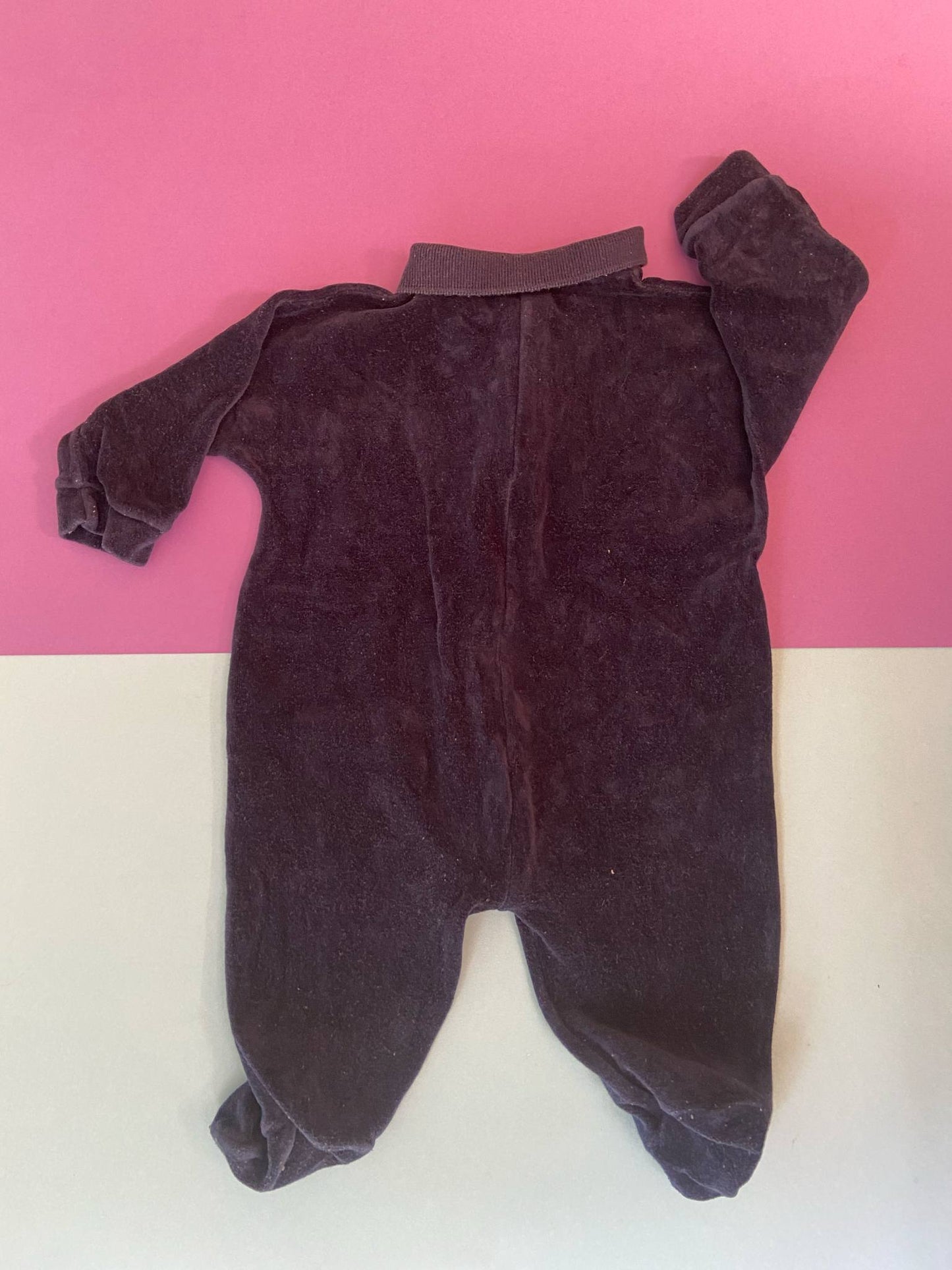 Pyjama velours BABAR en bateau avec col
