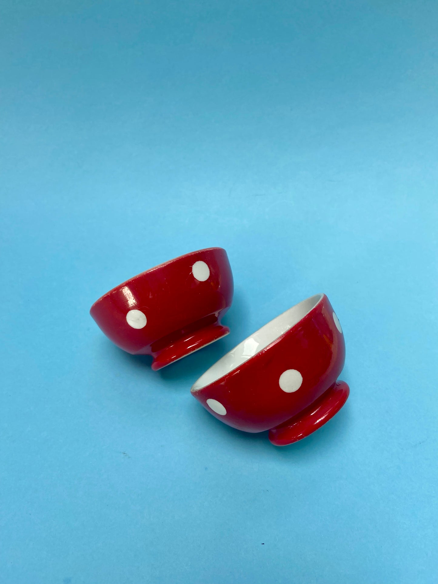 Duo de petits bols rouge à pois LONGCHAMP