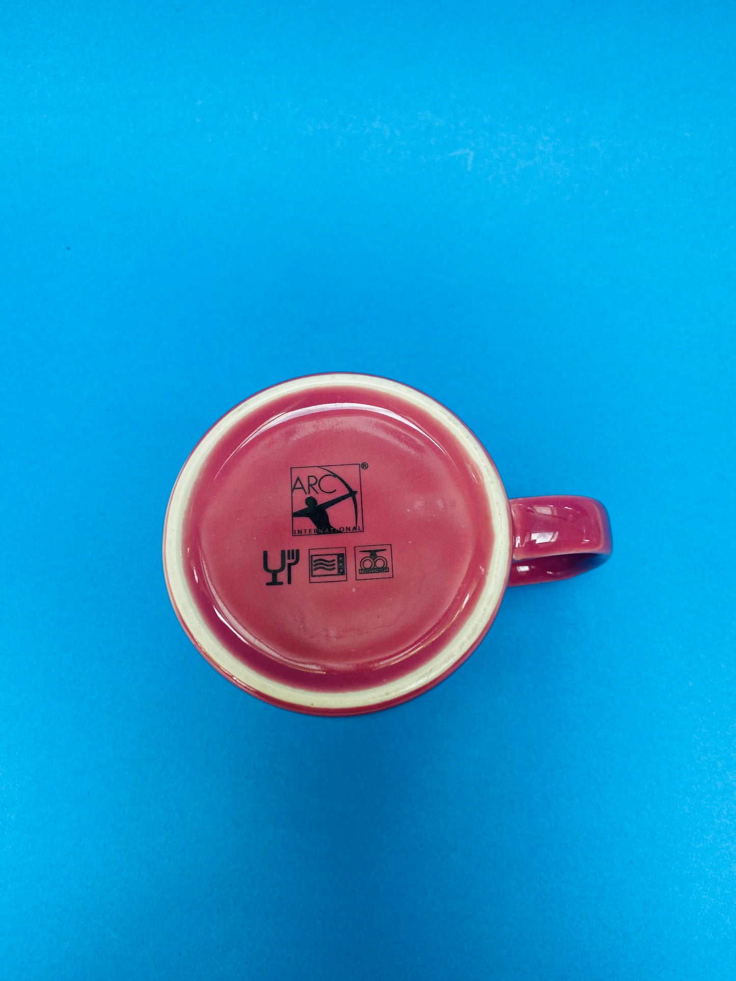 Mug bi-goût rose/jaune « COUCOU »