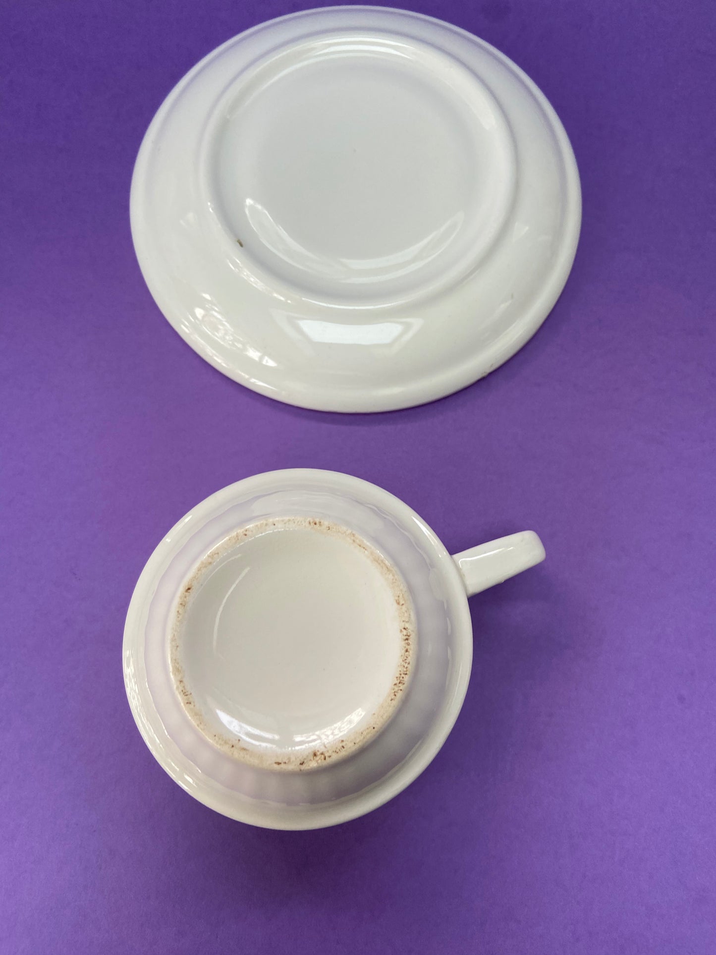 Tasse à café et sous tasse lignes VERT
