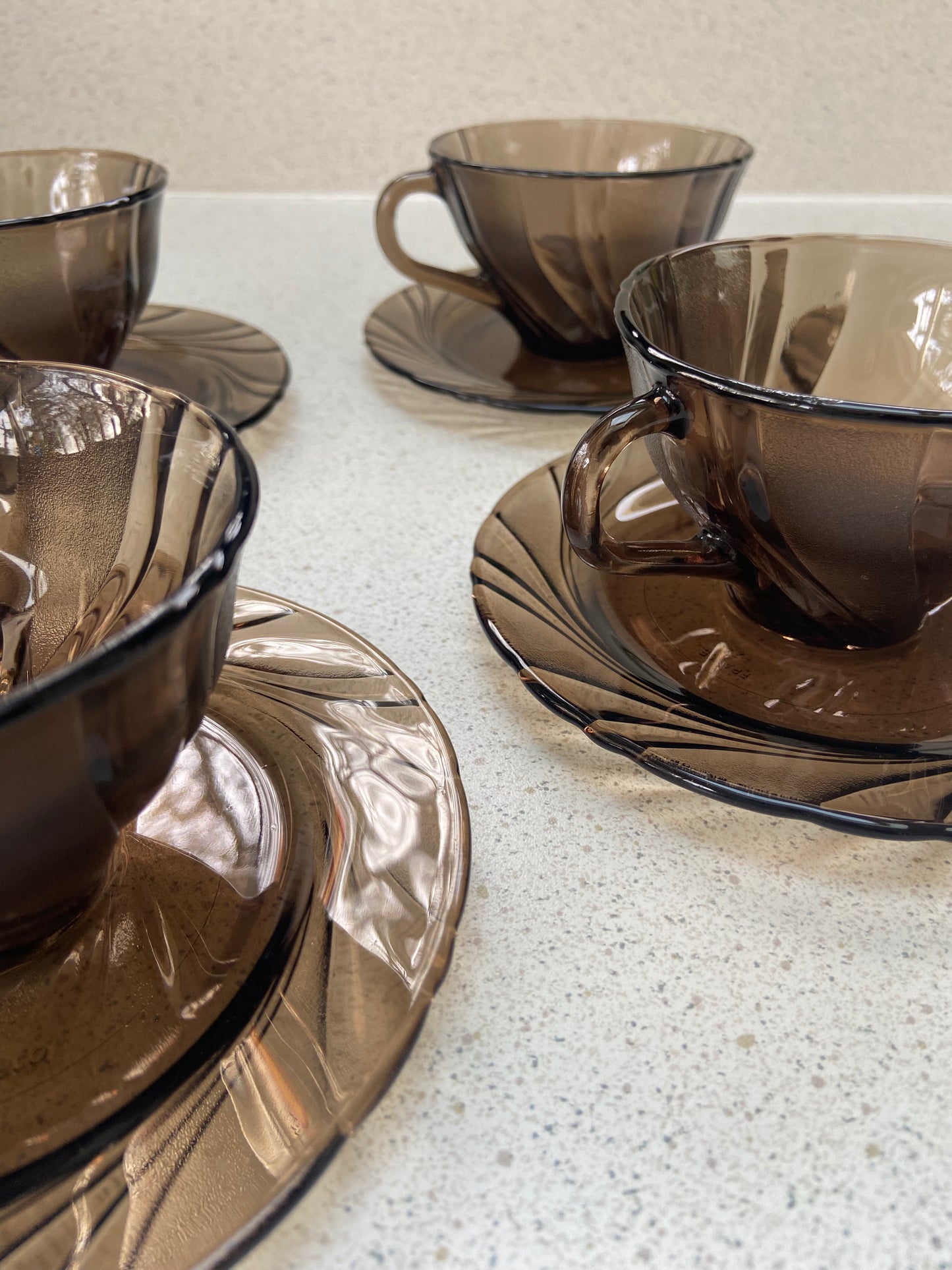 Tasse et sous tasse Vereco fumé TWIST