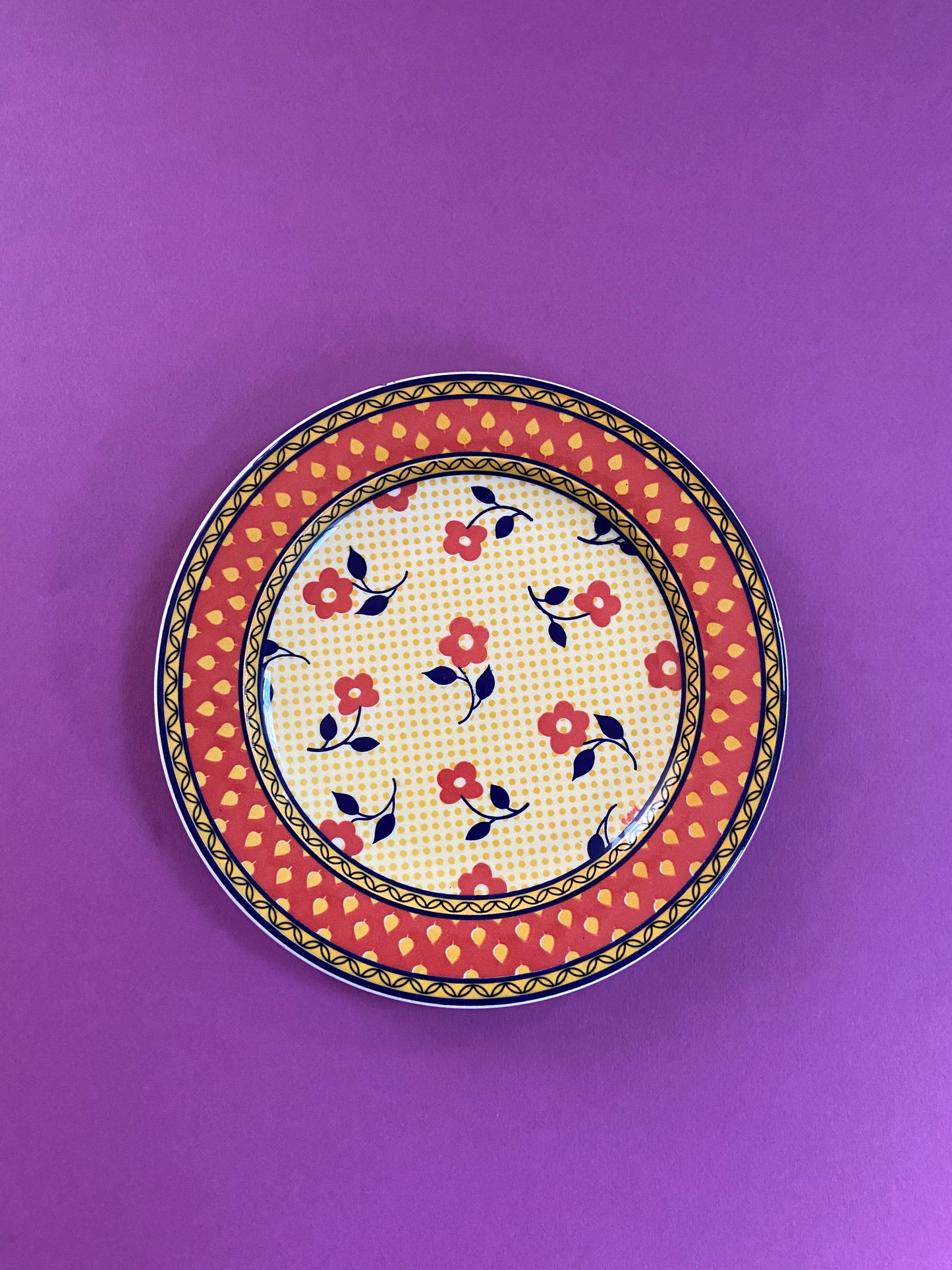 Petite Assiette plate design Palluy FLOWERS