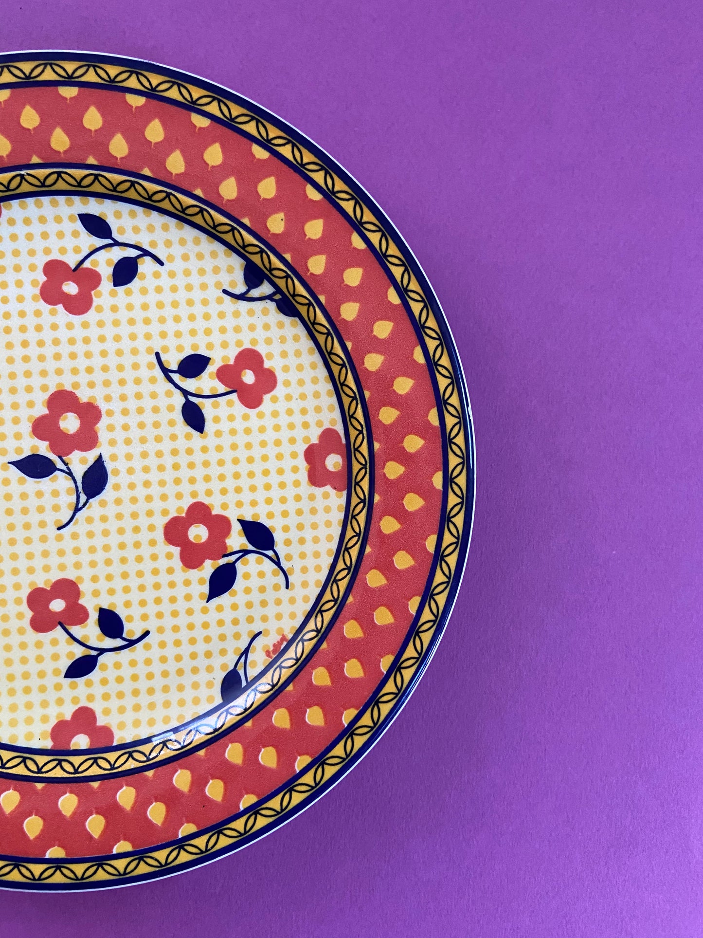Petite Assiette plate design Palluy FLOWERS