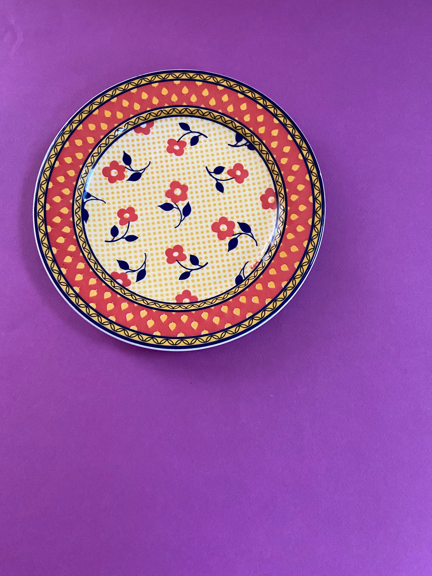 Petite Assiette plate design Palluy FLOWERS
