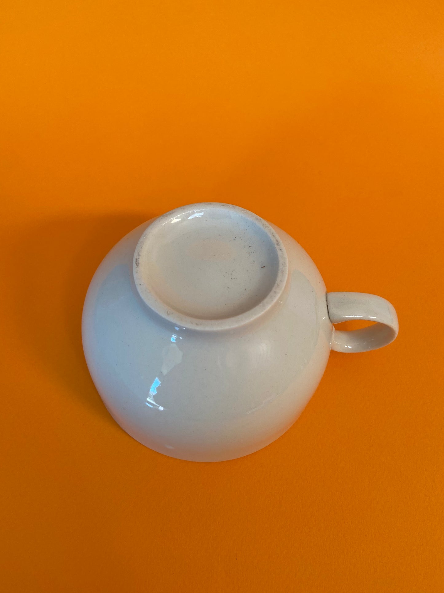 Grande tasse motif floral ORANGE