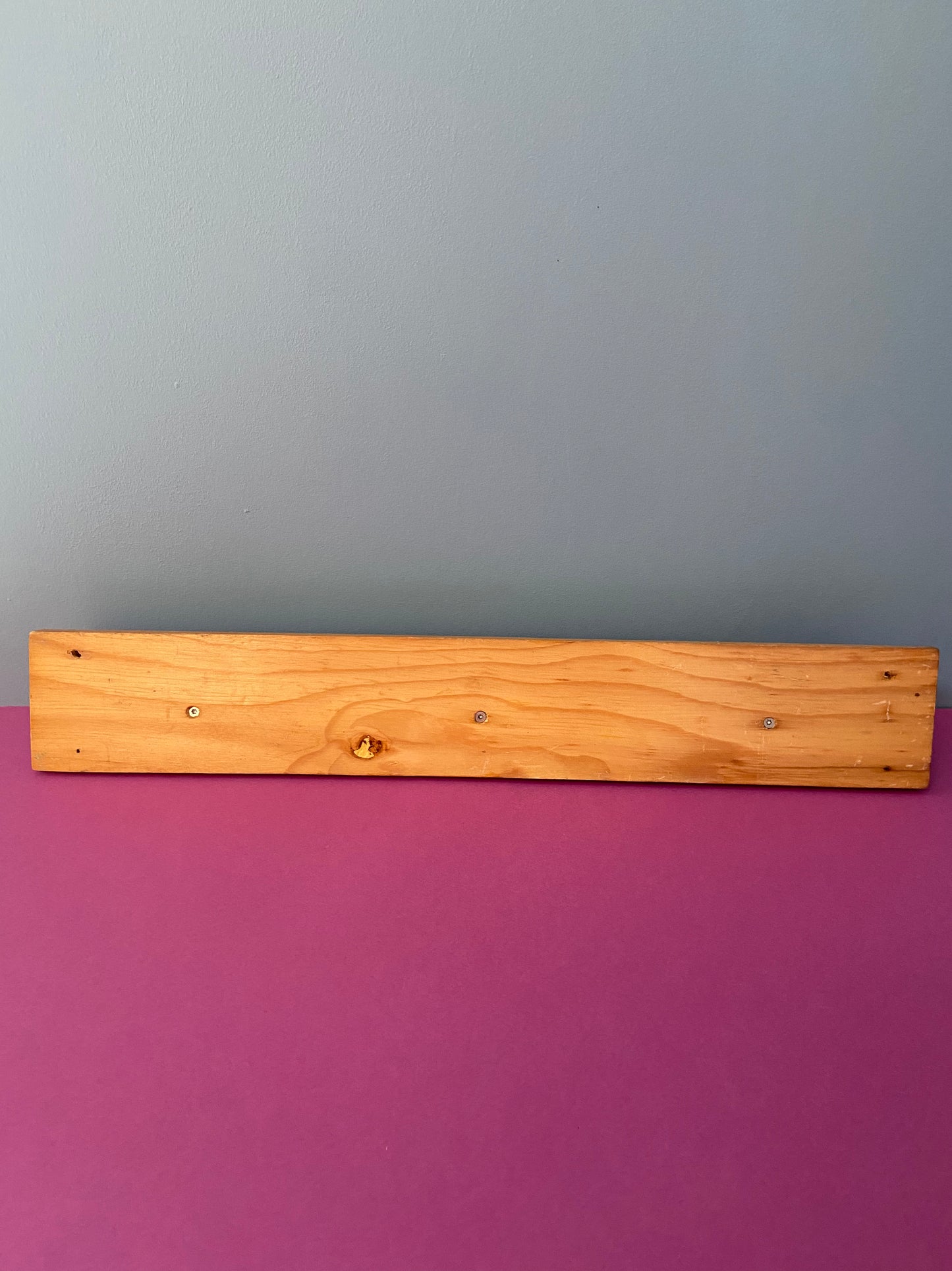 Patère bois 3 boutons ROUGE