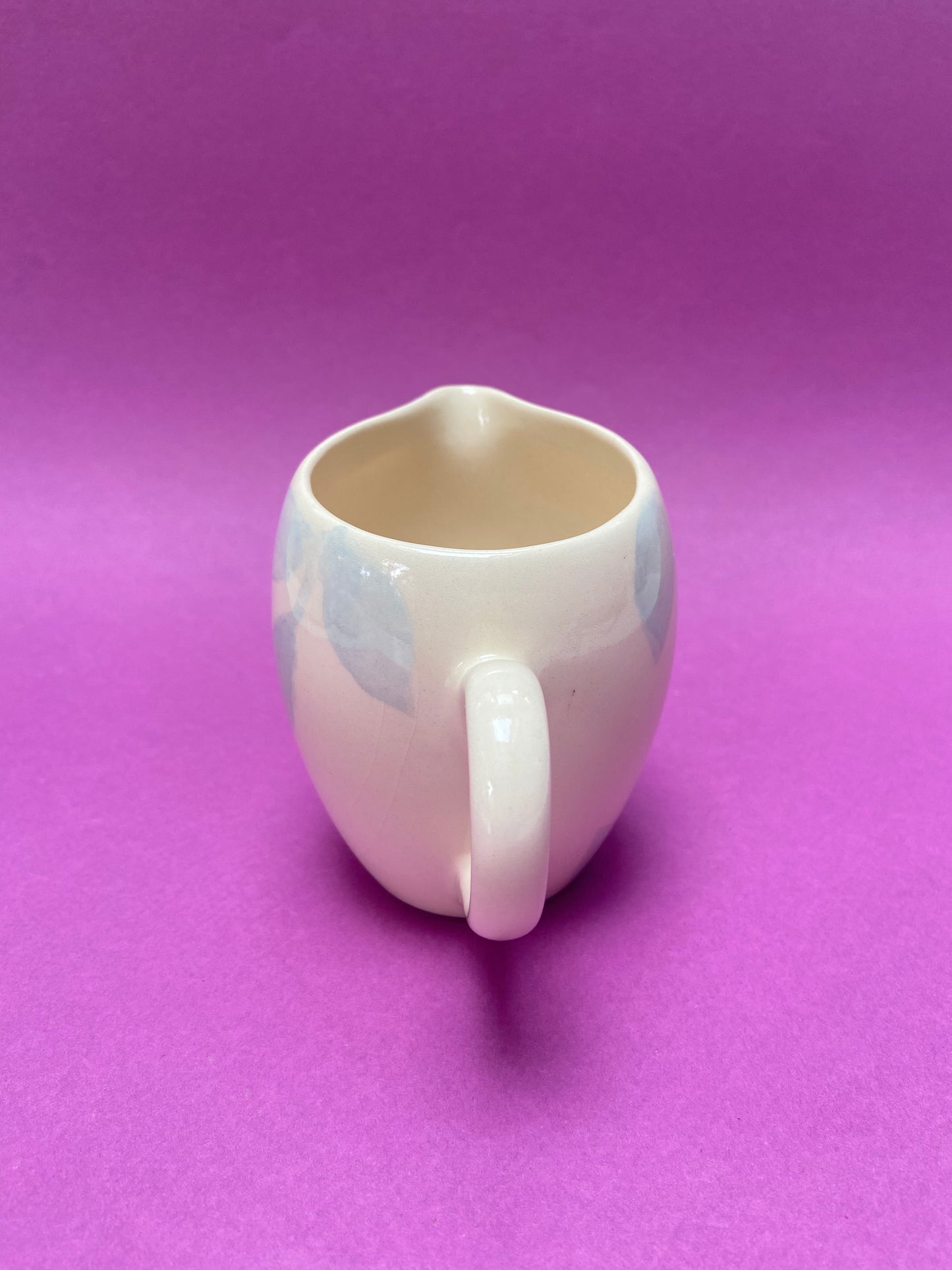 Pot à lait céramique pastel bleu et sucrier