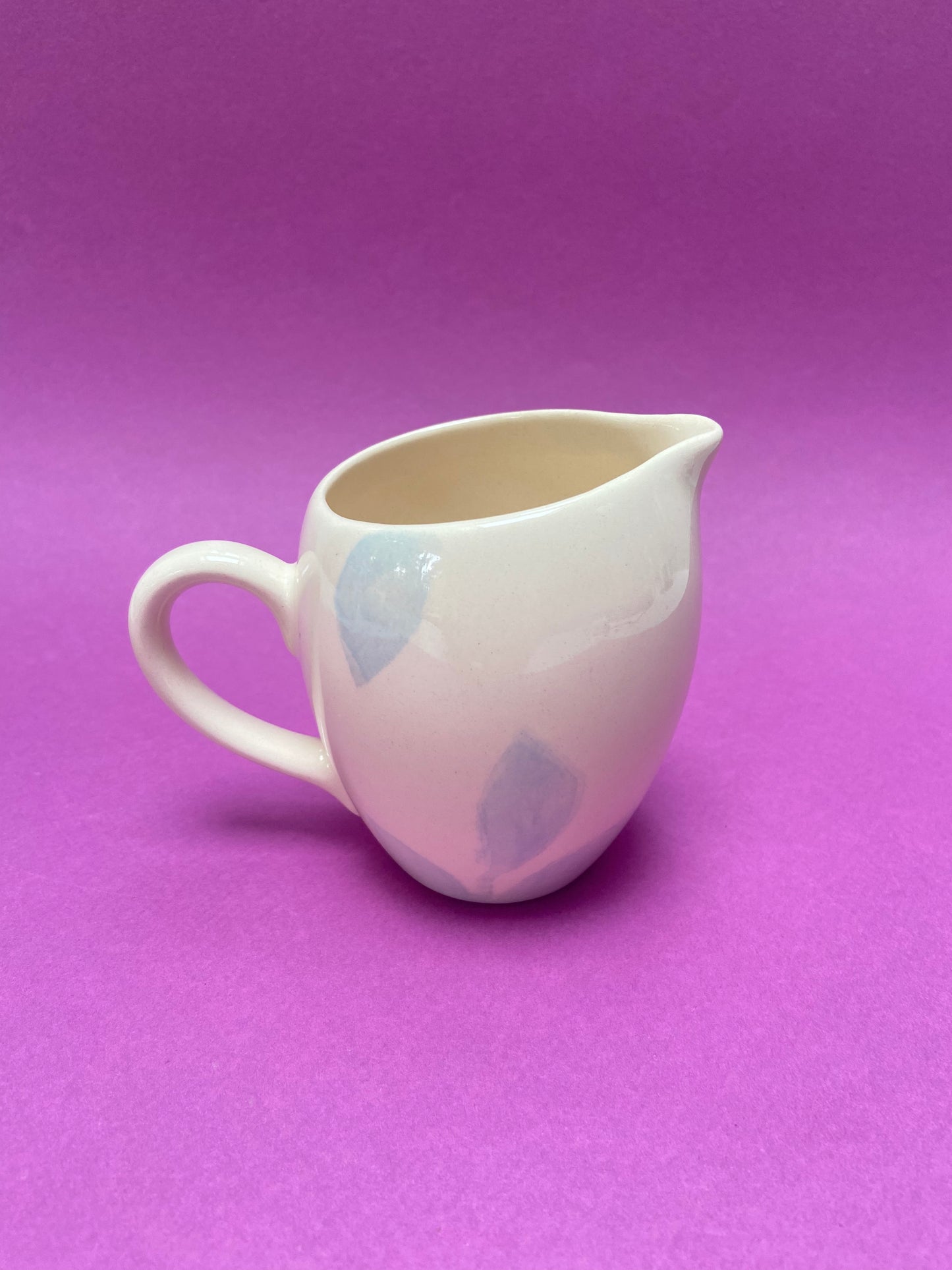 Pot à lait céramique pastel bleu et sucrier