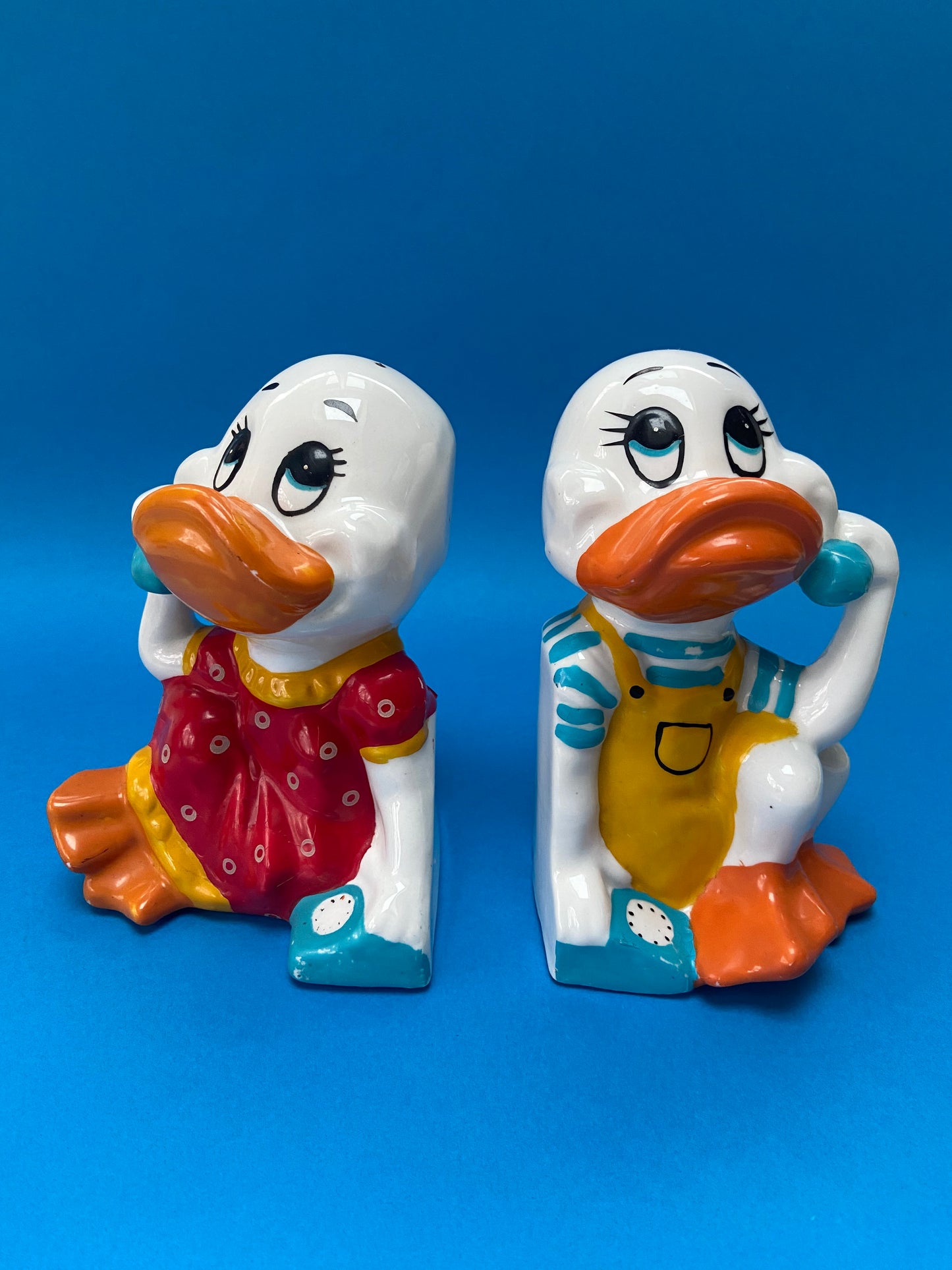 DUCK ceramic bookend duo