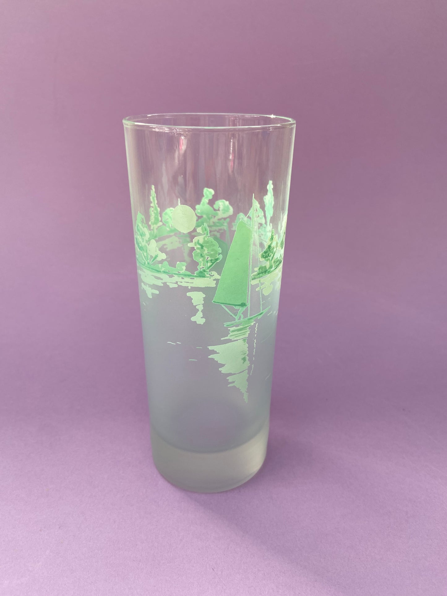 Lot 3 grands verres à limonade « PLANCHE À VOILE »