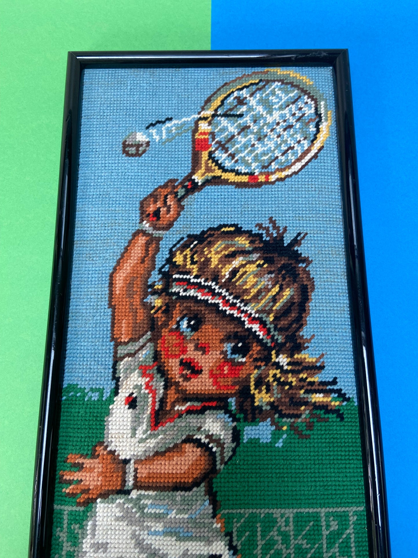 Vintage Tennis Girl Canvas