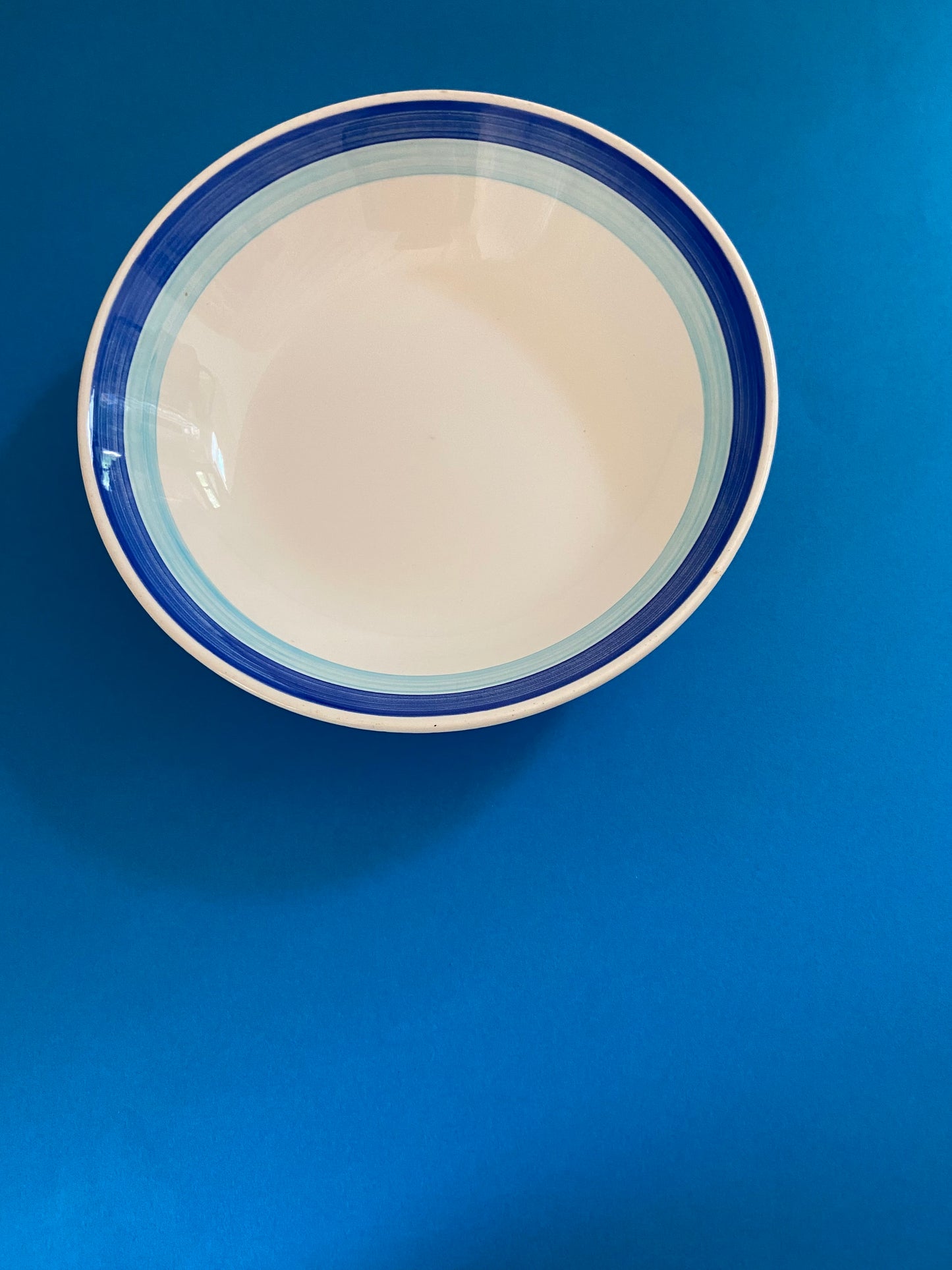 Deep plate with BLUE tones lines
