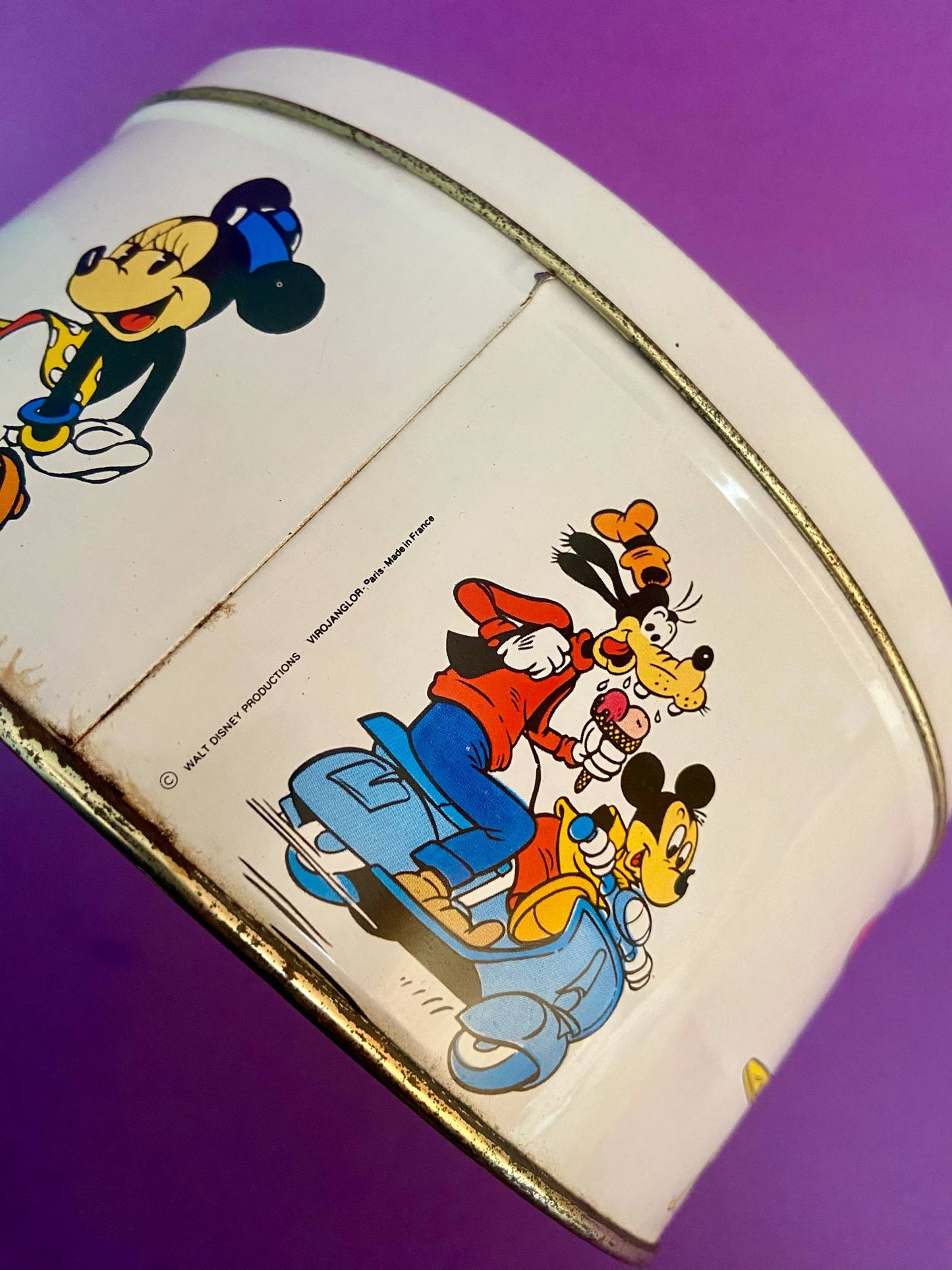 Boîte métal vintage MICKEY ET CIE