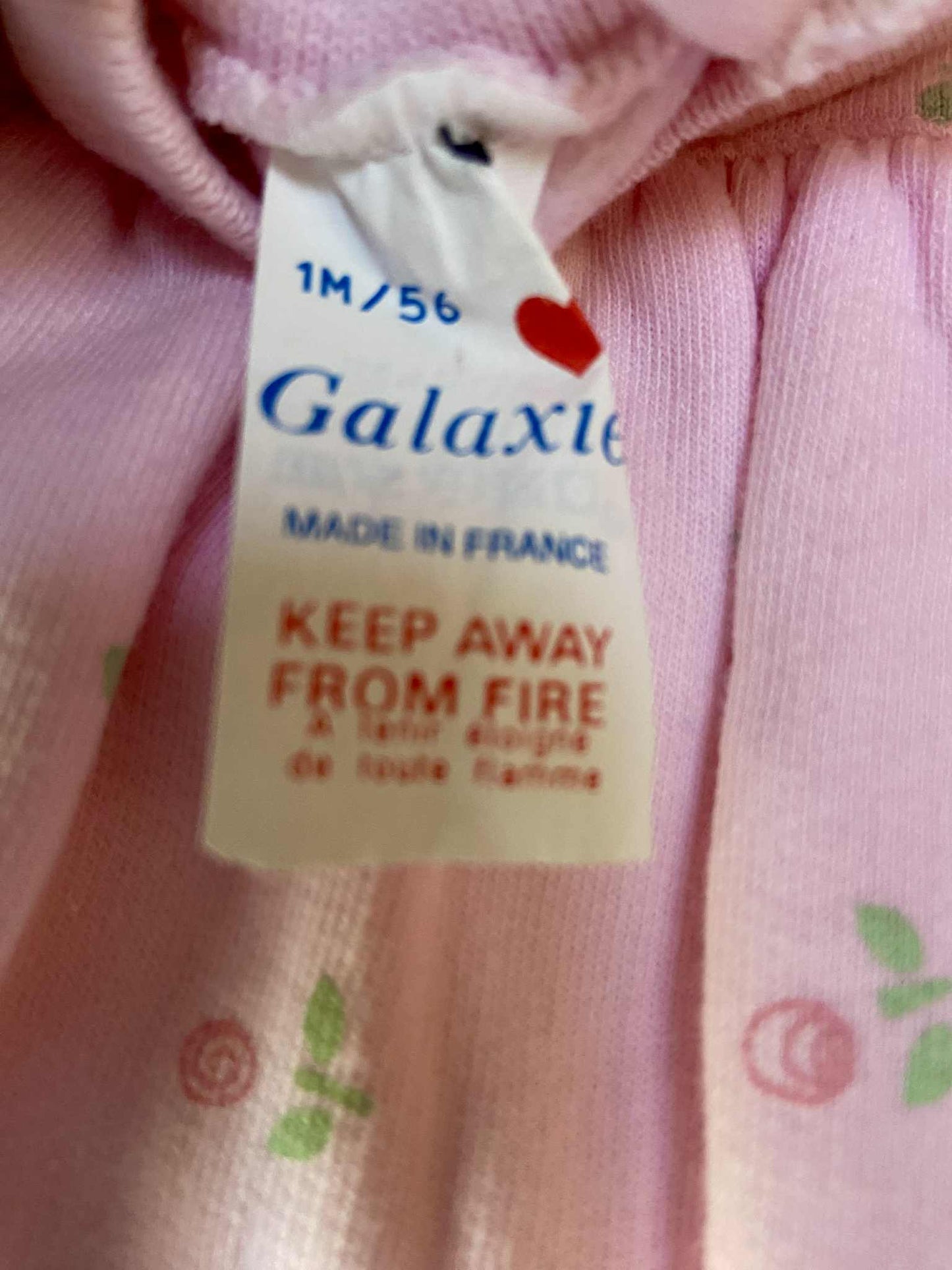 Pyjama vintage FLEURS ROSES