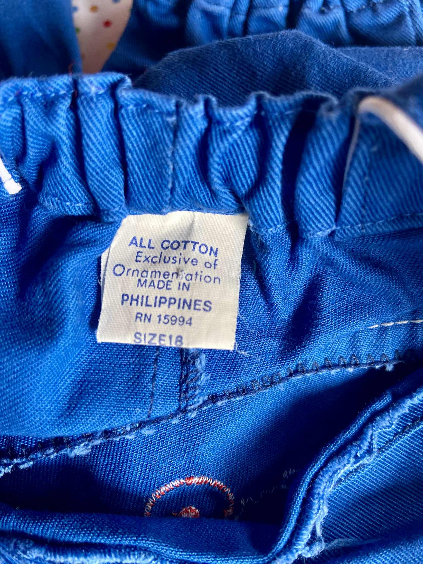 Salopette vintage BLEU de TRAVAIL