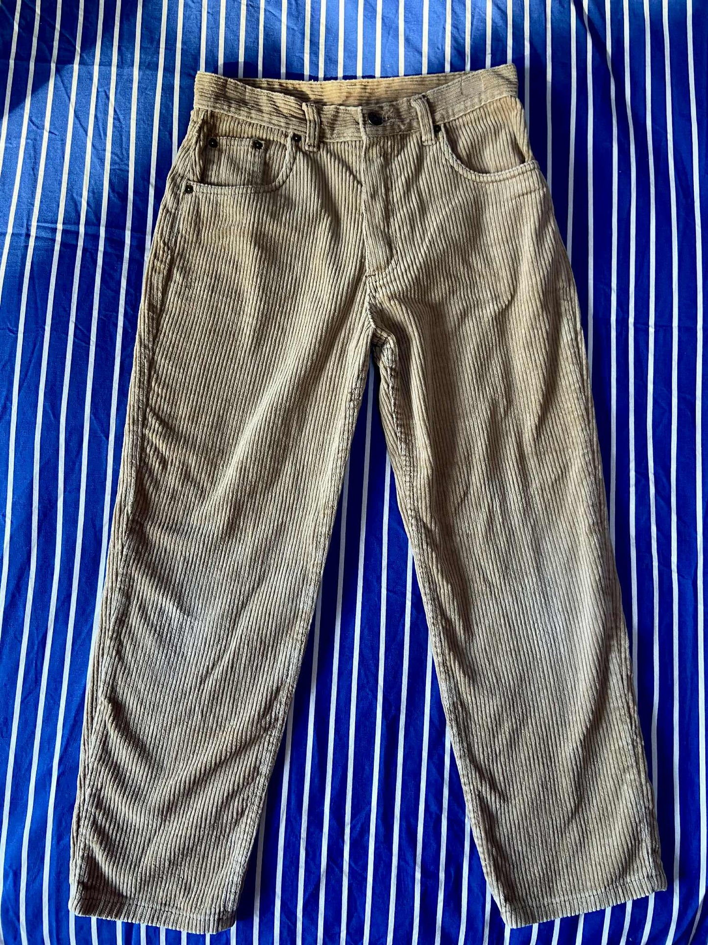 Pantalon vintage velours côtelé BEIGE
