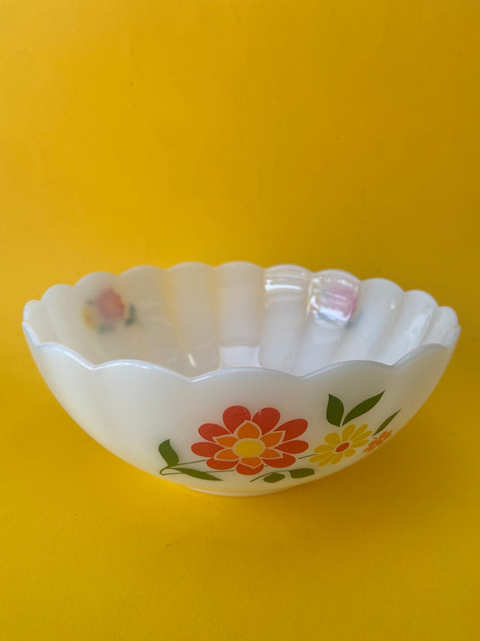 Saladier arcopal format moyen FLOWERS