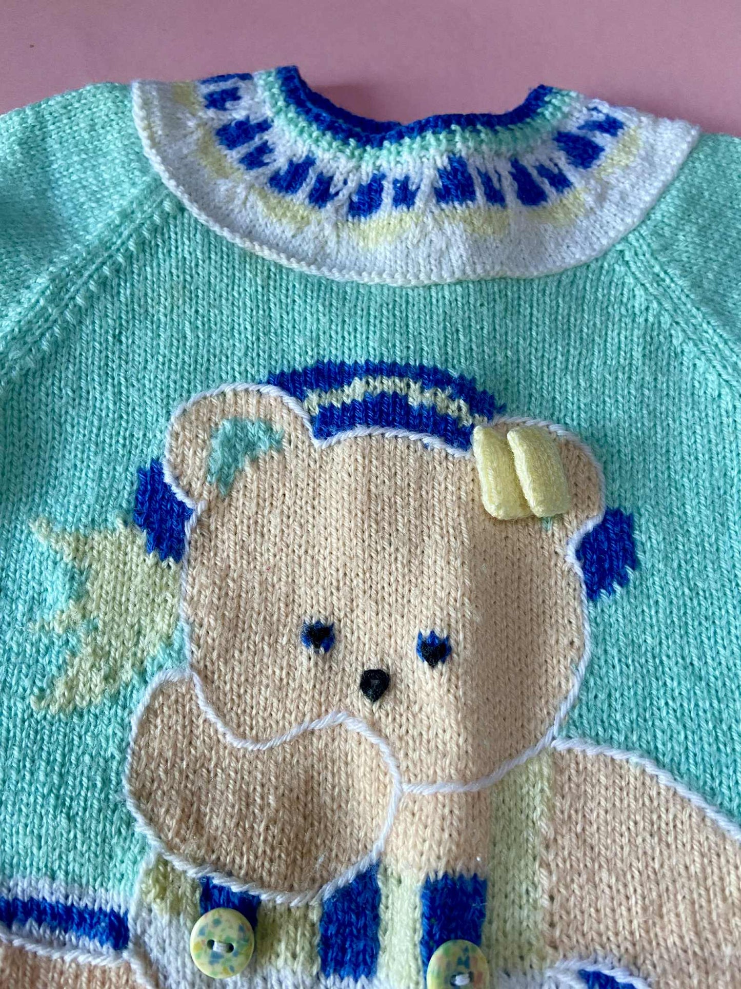 Combi maille bébé NOUNOURS PASTEL