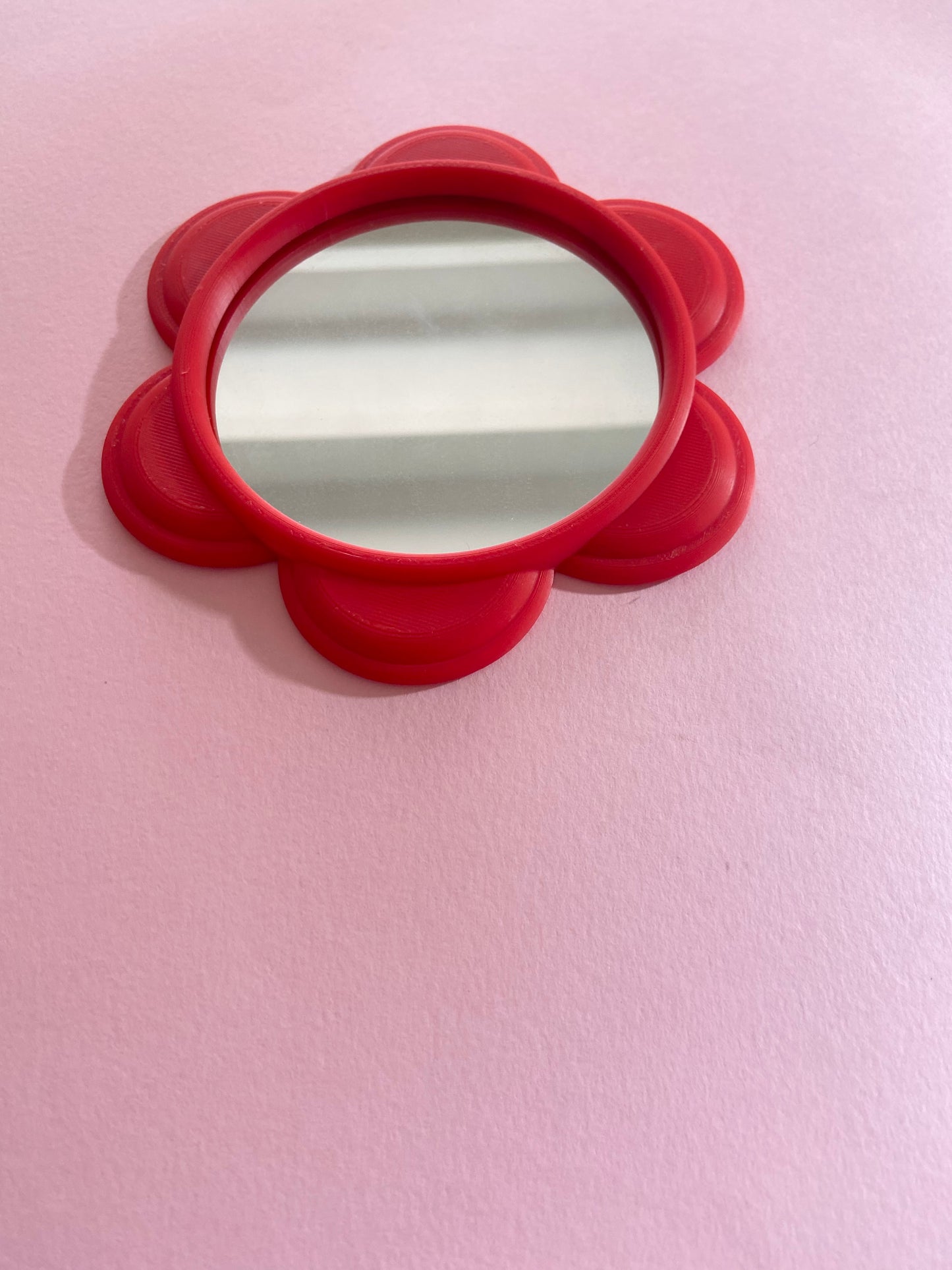 Mini miroir FLEUR ROUGE