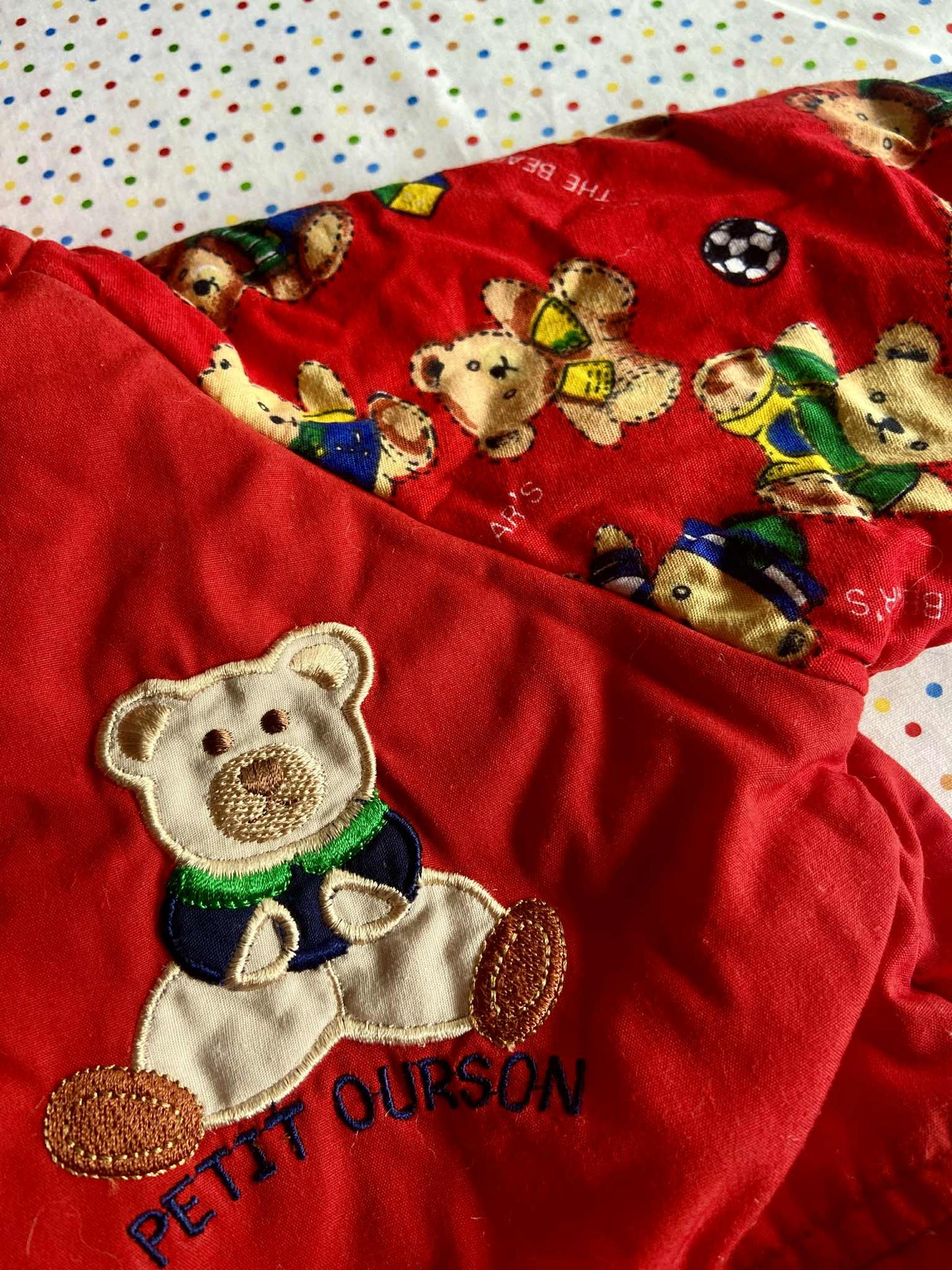 Manteau vintage bébé NOUNOURS