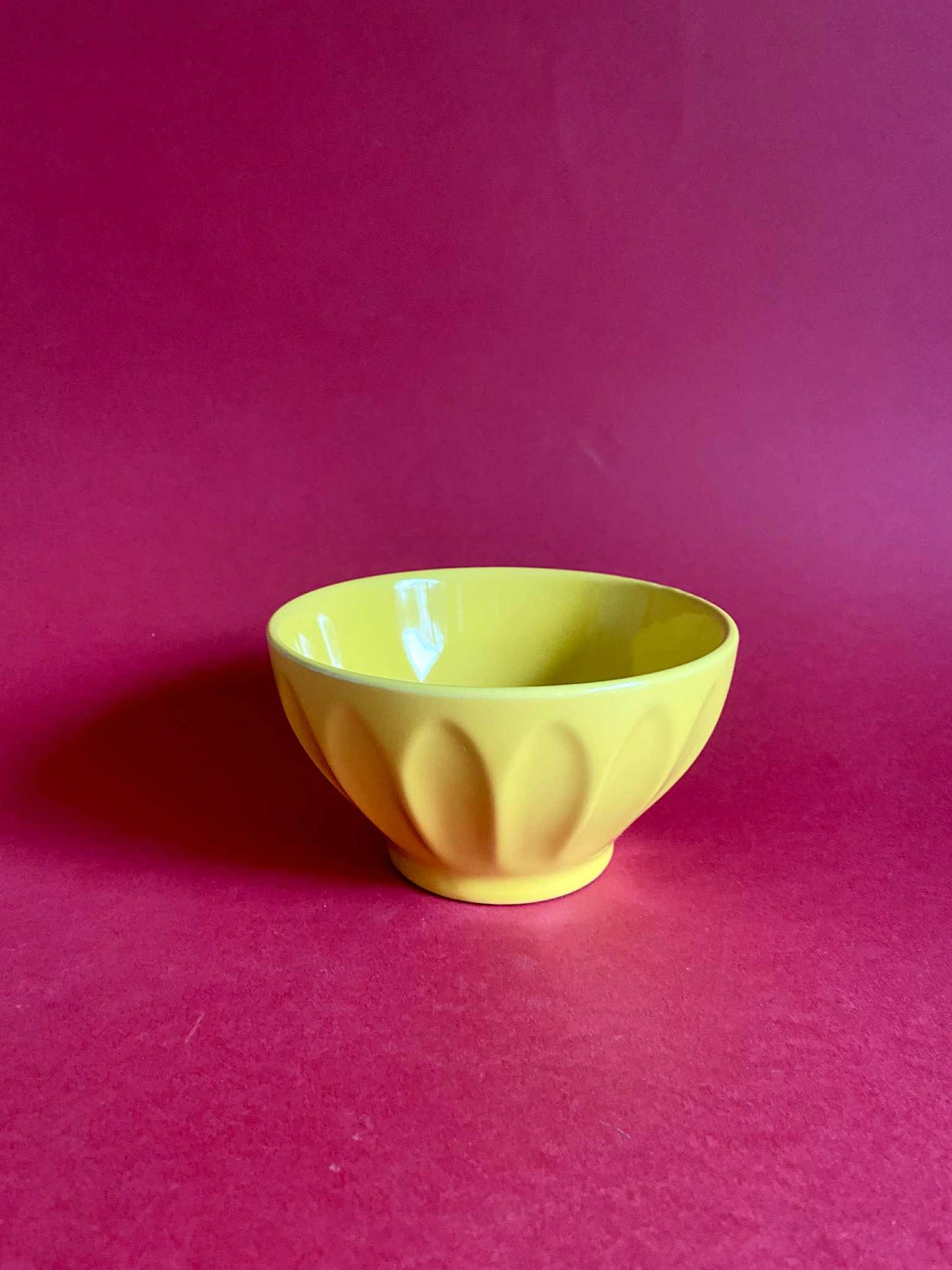 Bol côtelé céramique JAUNE