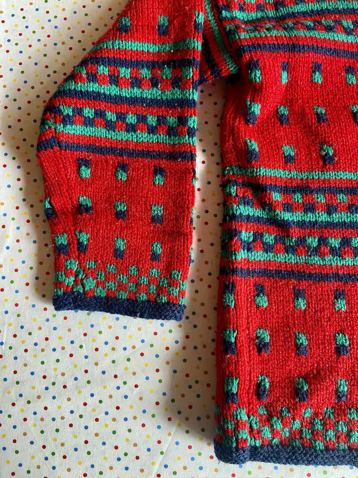 Gilet maille vintage DOTS