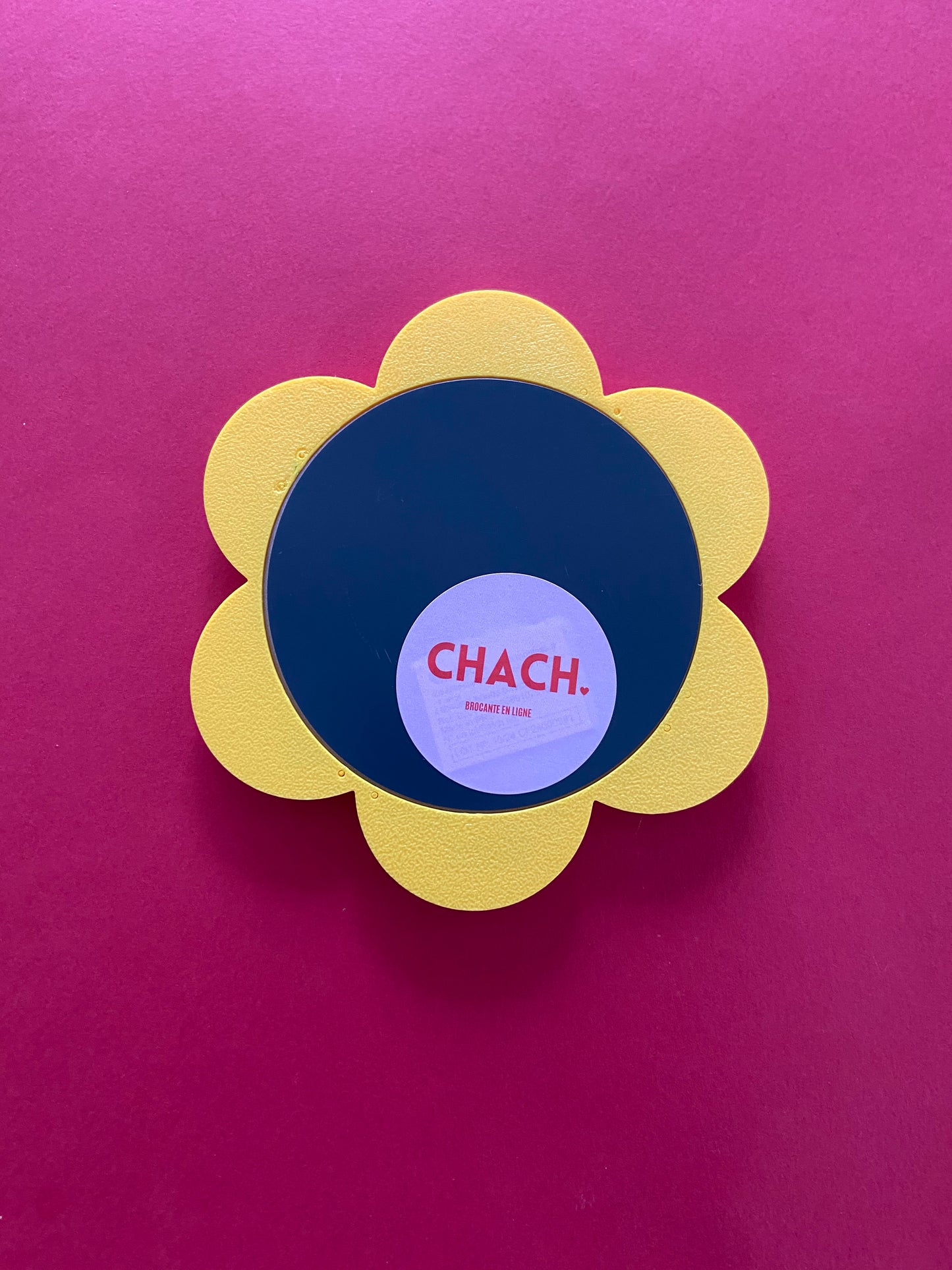 Mini miroir FLEUR JAUNE