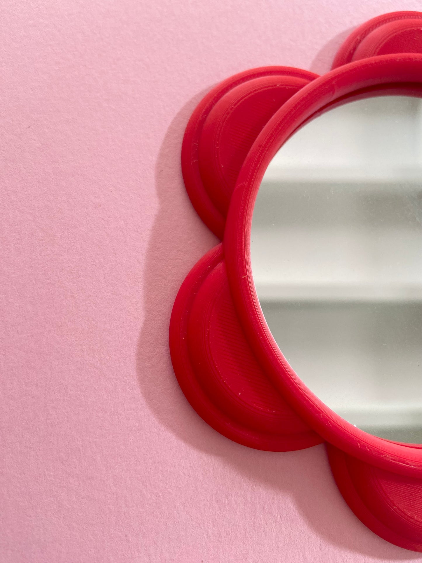 Mini miroir FLEUR ROUGE