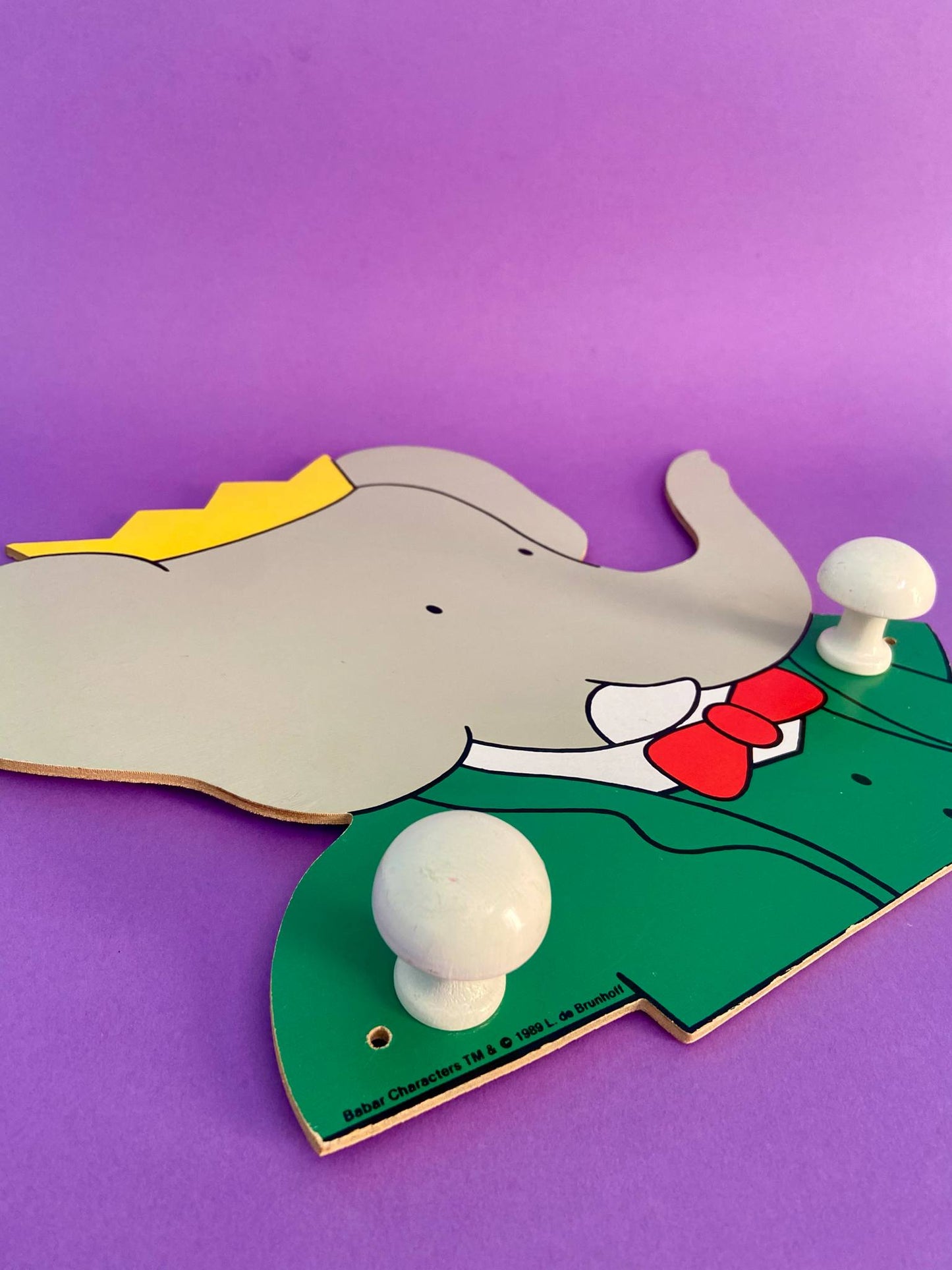 Patère vintage BABAR 1989