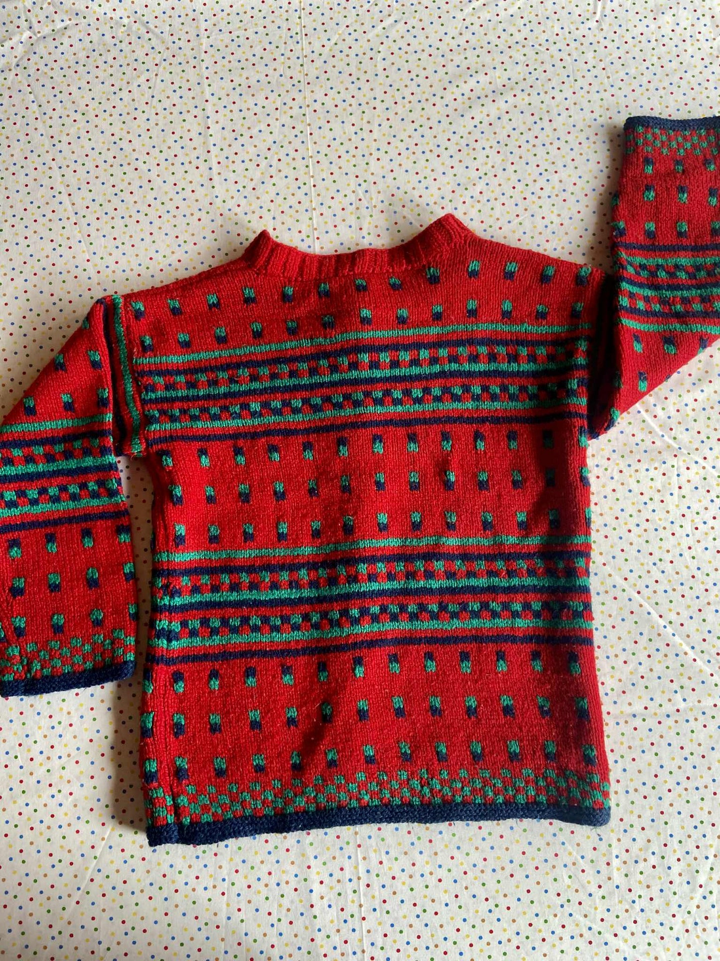 Gilet maille vintage DOTS