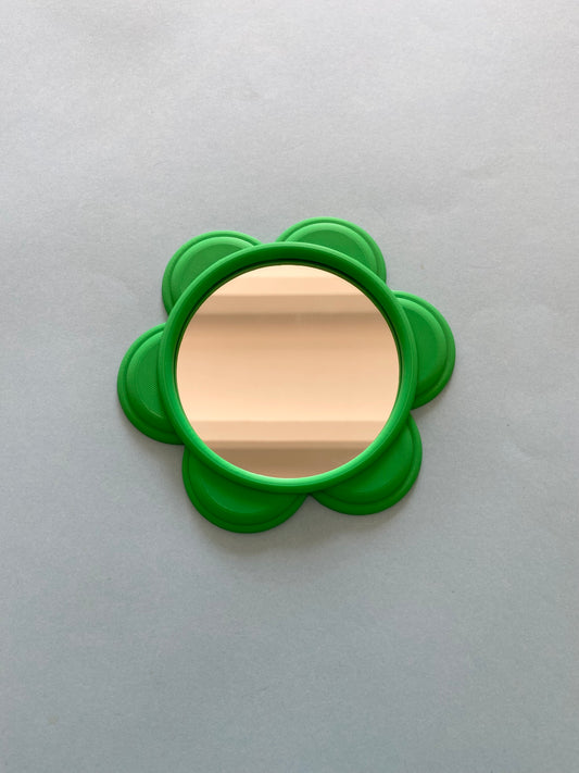 Mini miroir FLEUR VERT