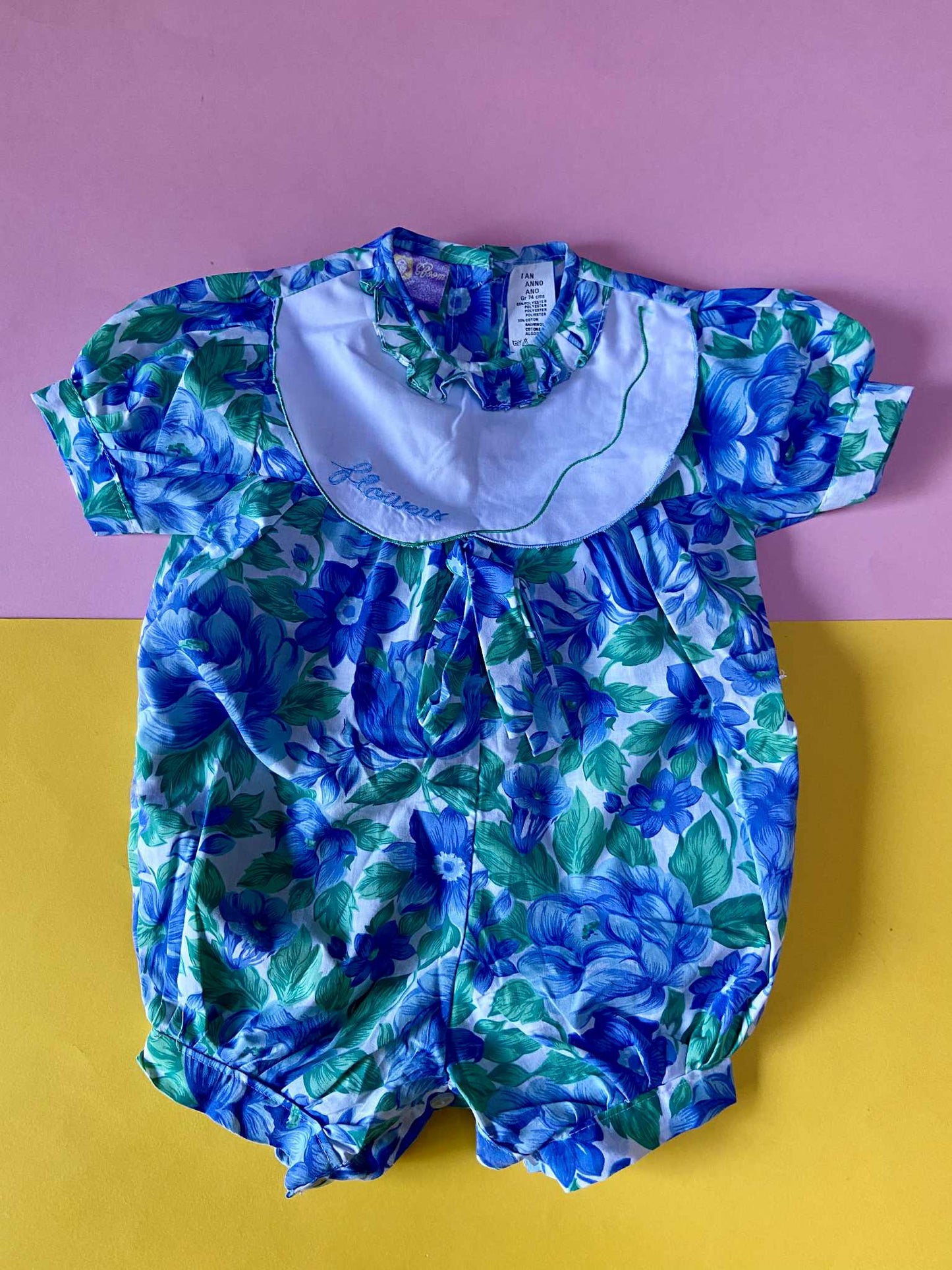 Combi bébé vintage FLOWERS