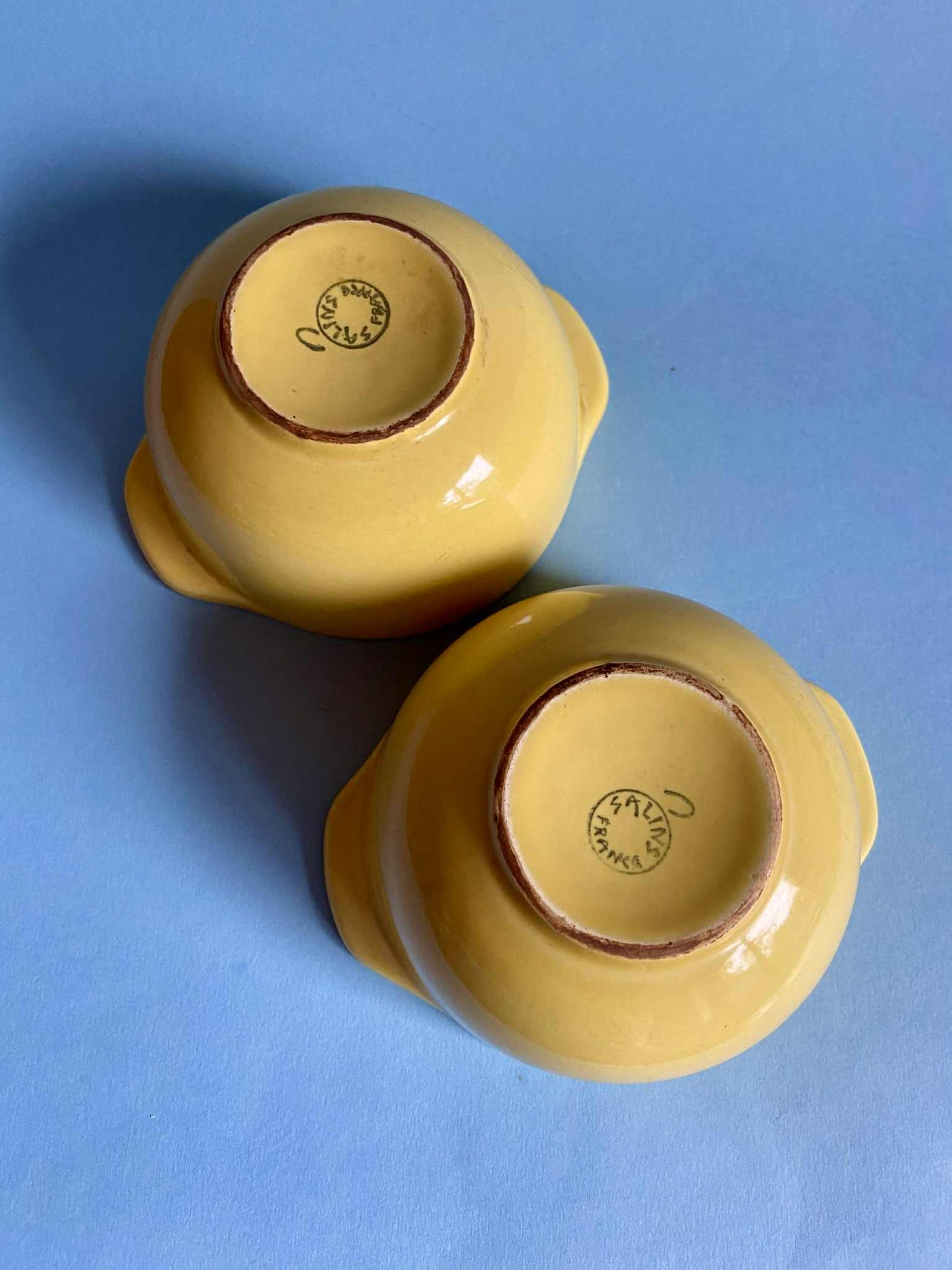 Duo de bol à oreilles JAUNE manufacture SALINS