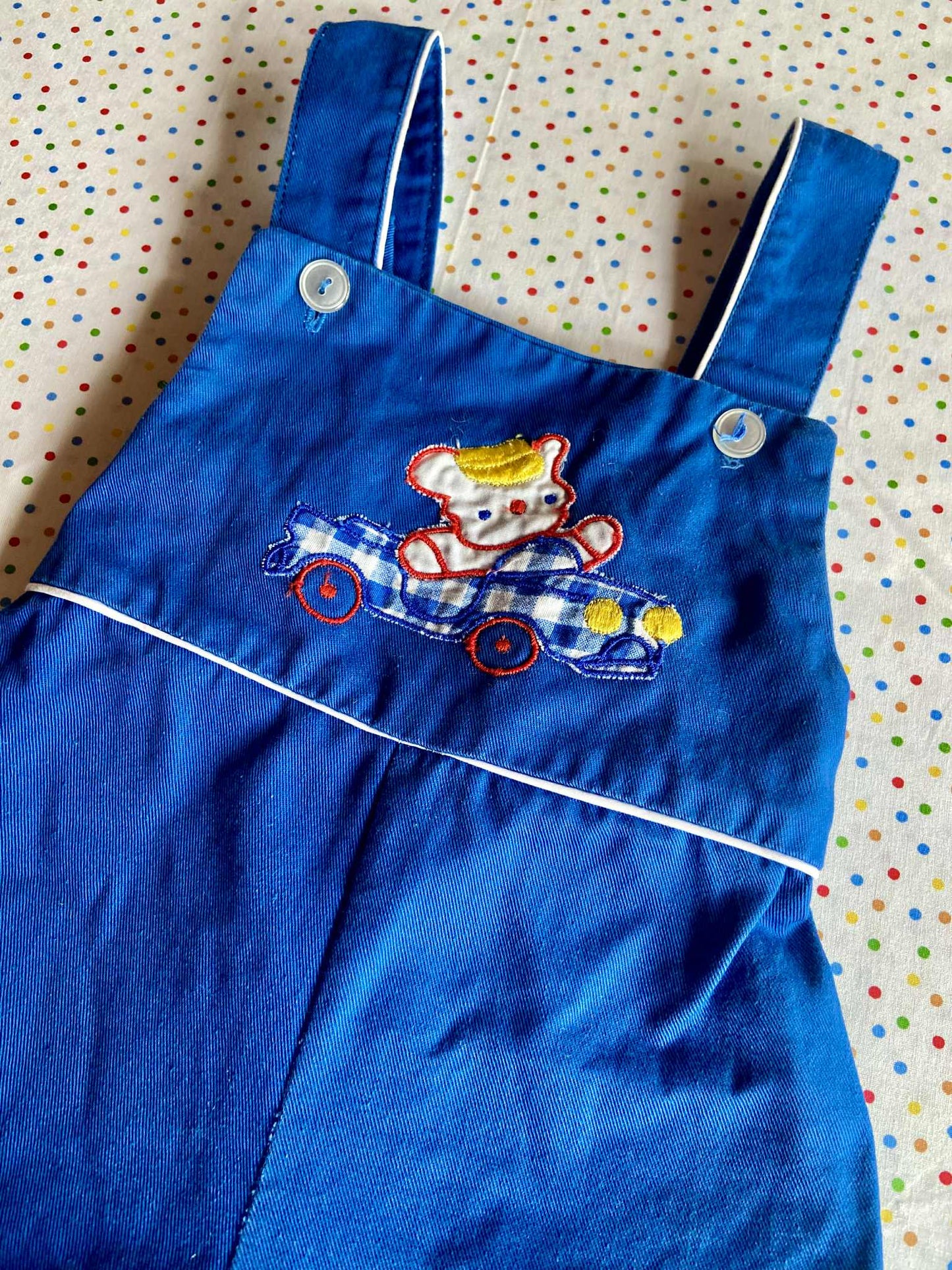 Salopette vintage BLEU de TRAVAIL