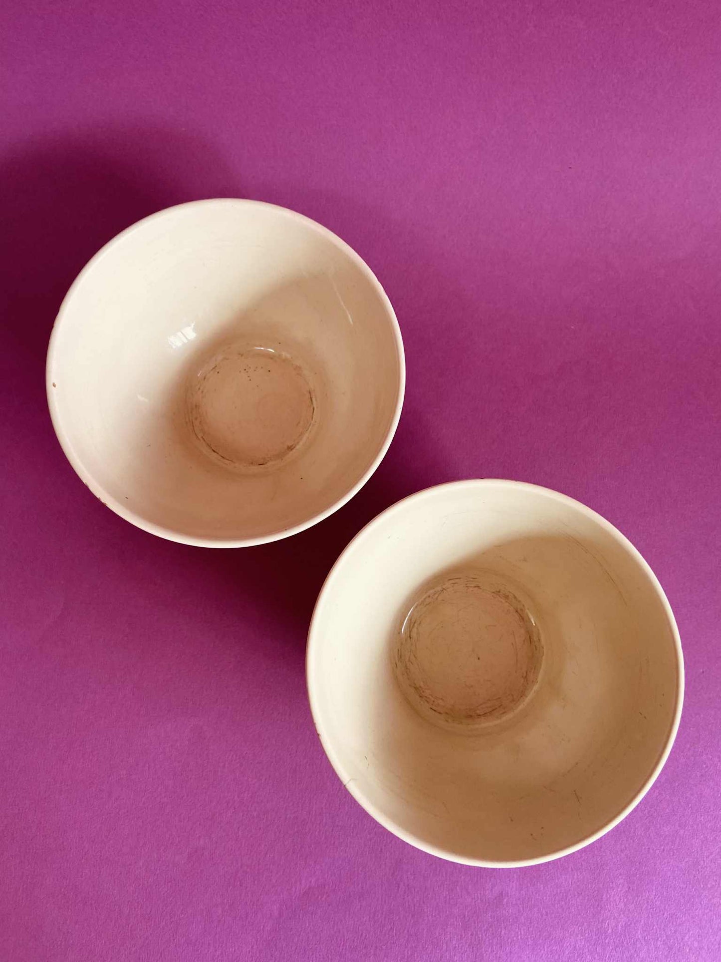 Lot de 2 petits bols côtelés VERT AMANDE