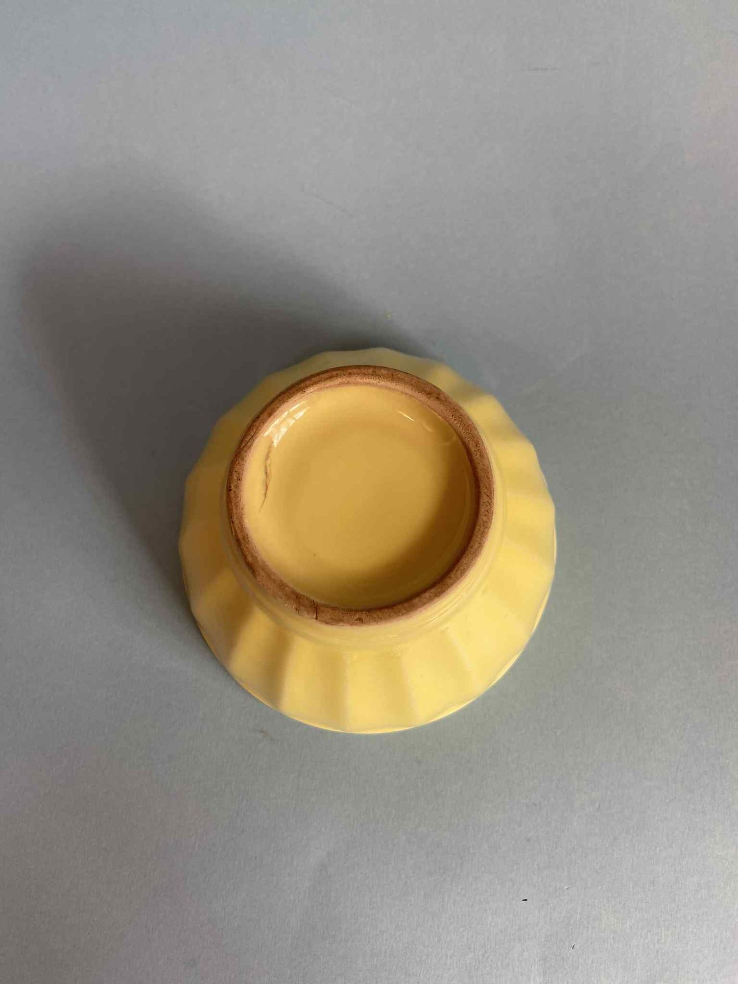 Bol céramique côtelé JAUNE BEURRE