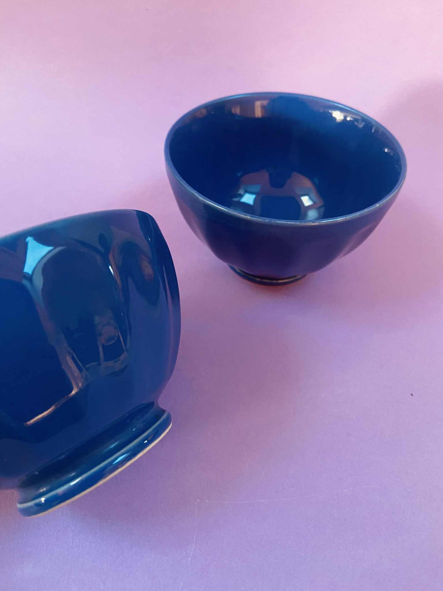 Duo petits bols côtelés bleus AFIBEL