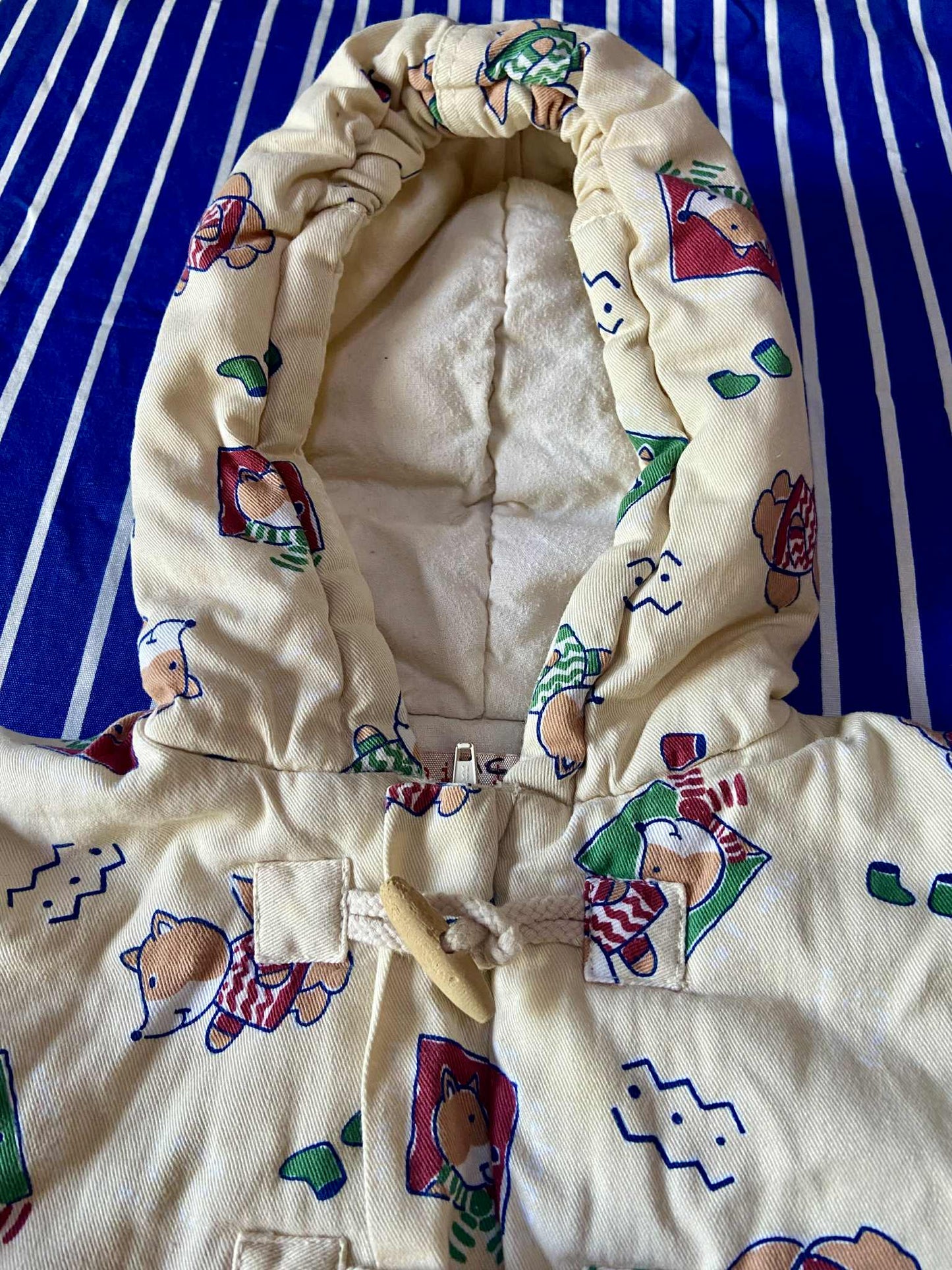 Manteau vintage bébé ECUREUILS