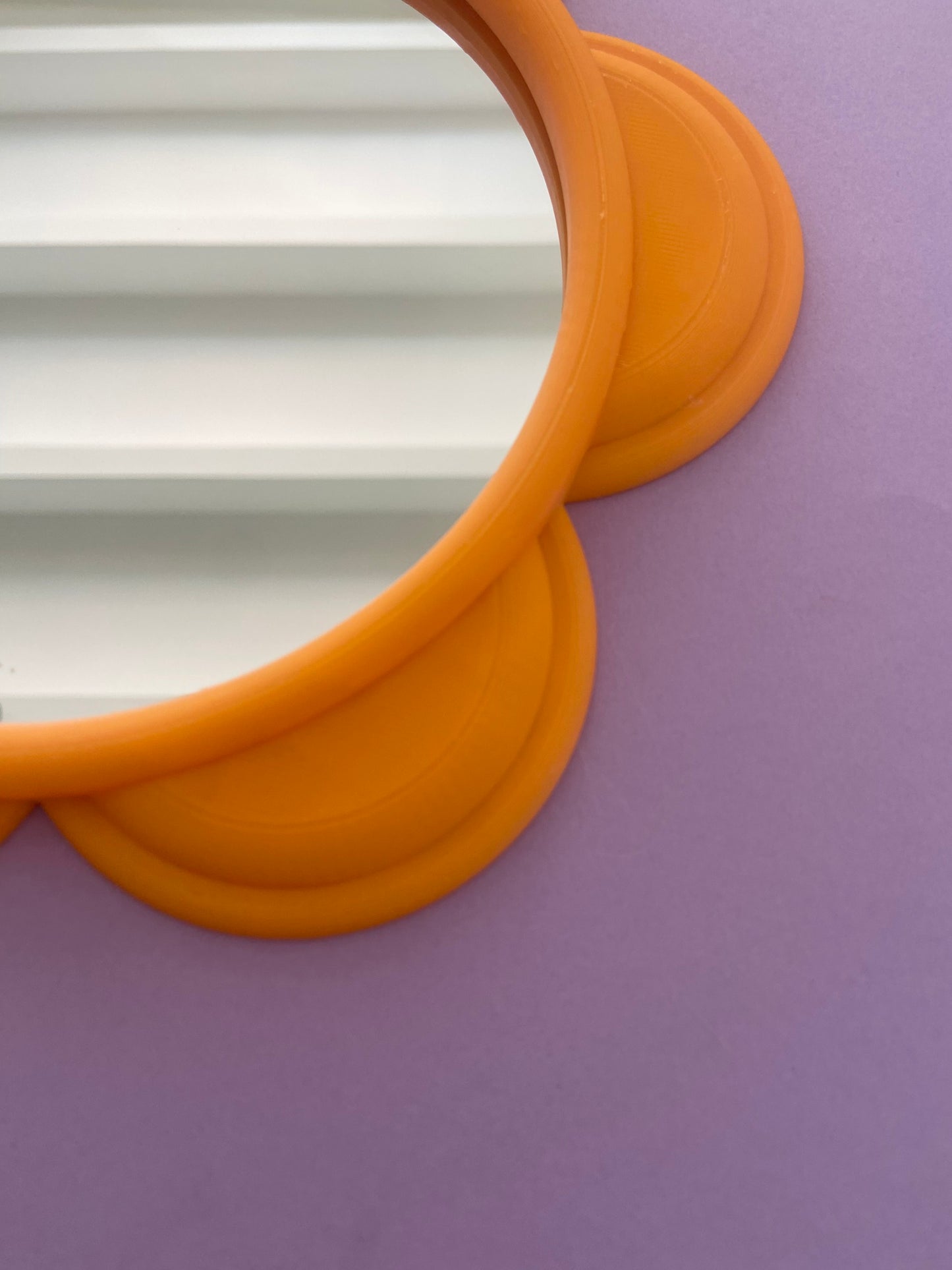 Miroir CHACH Fleur ORANGE 21cm