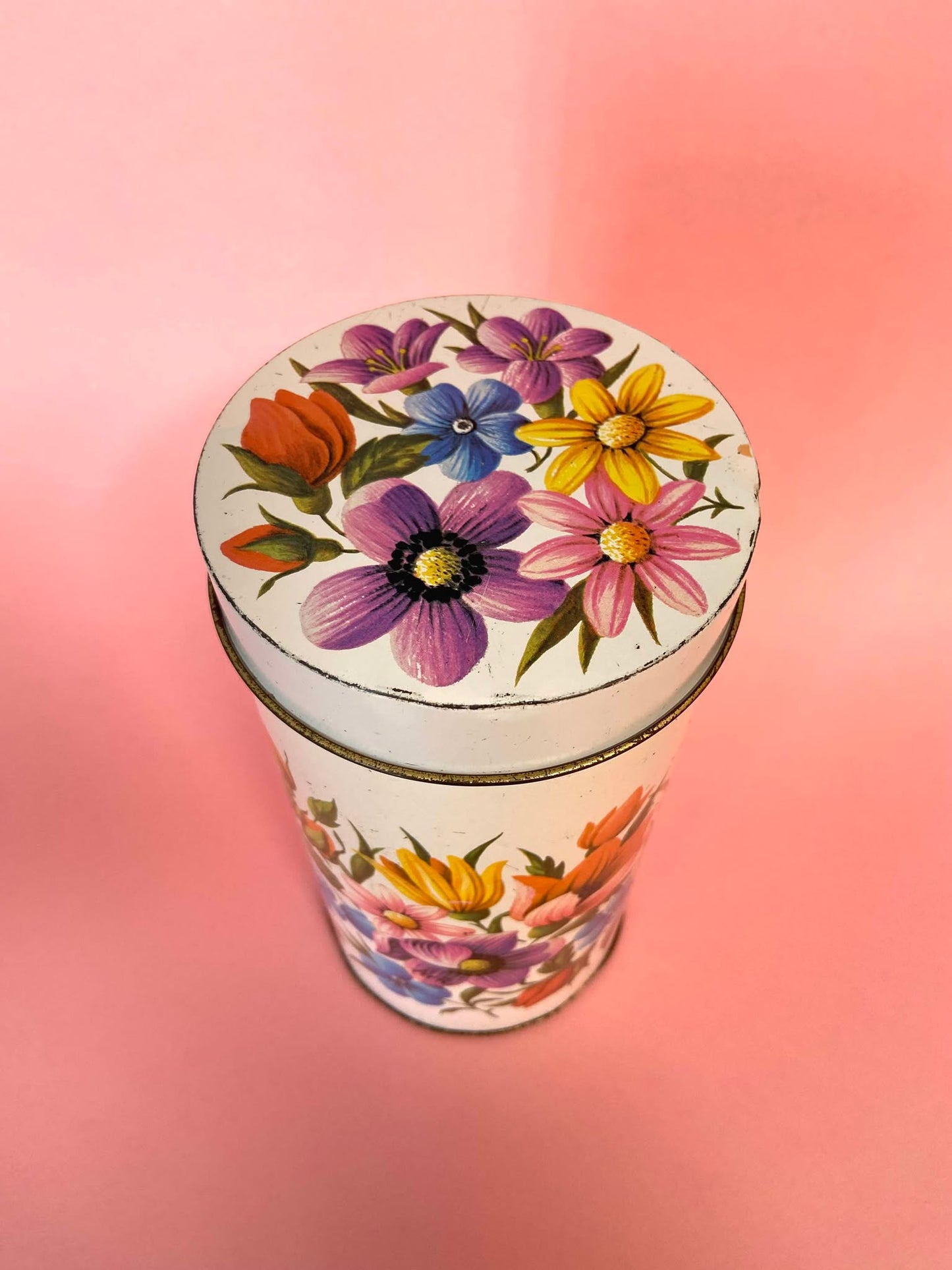 Boîte en métal décor FLORAL